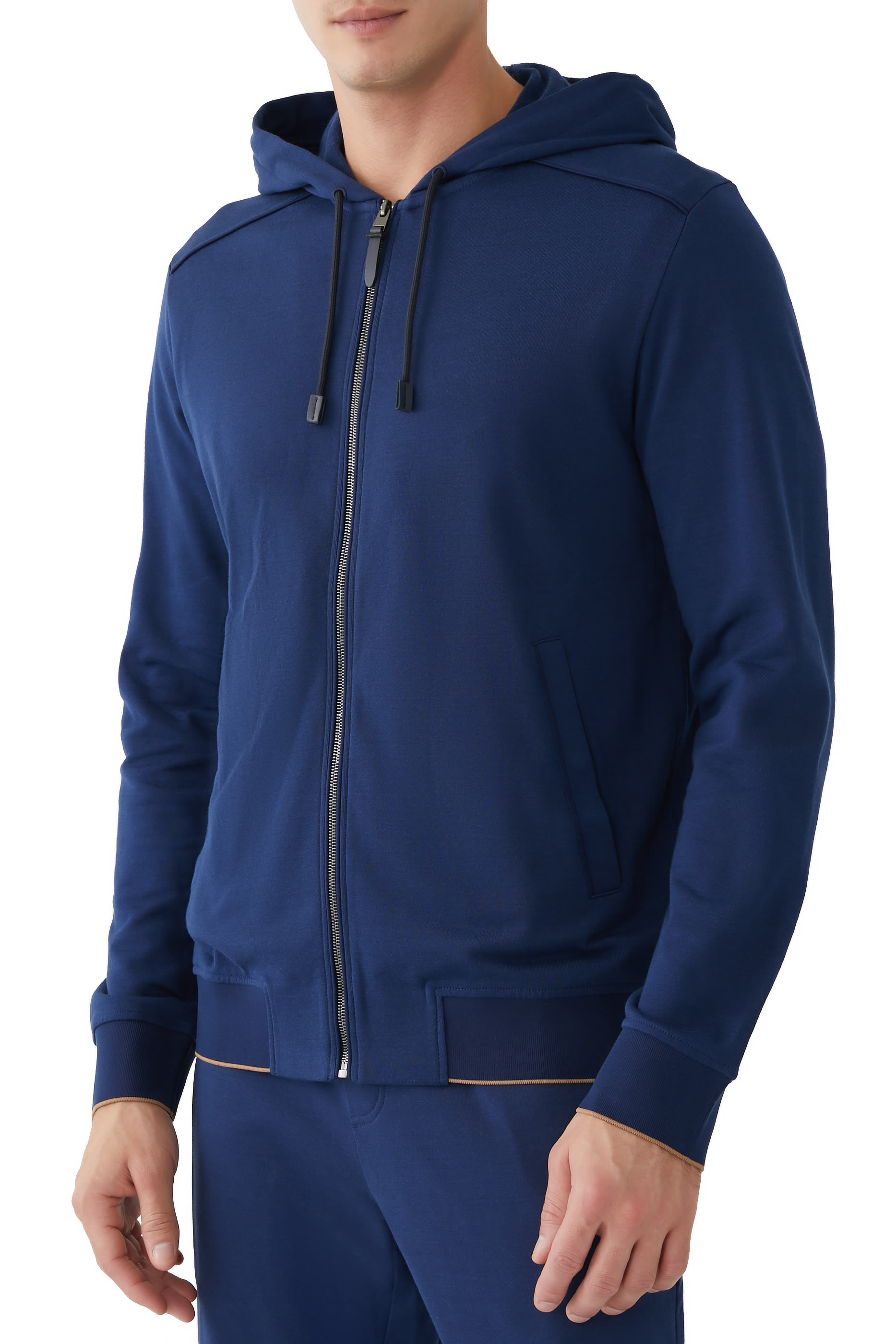 Double Faced Zip-Up Hoodie