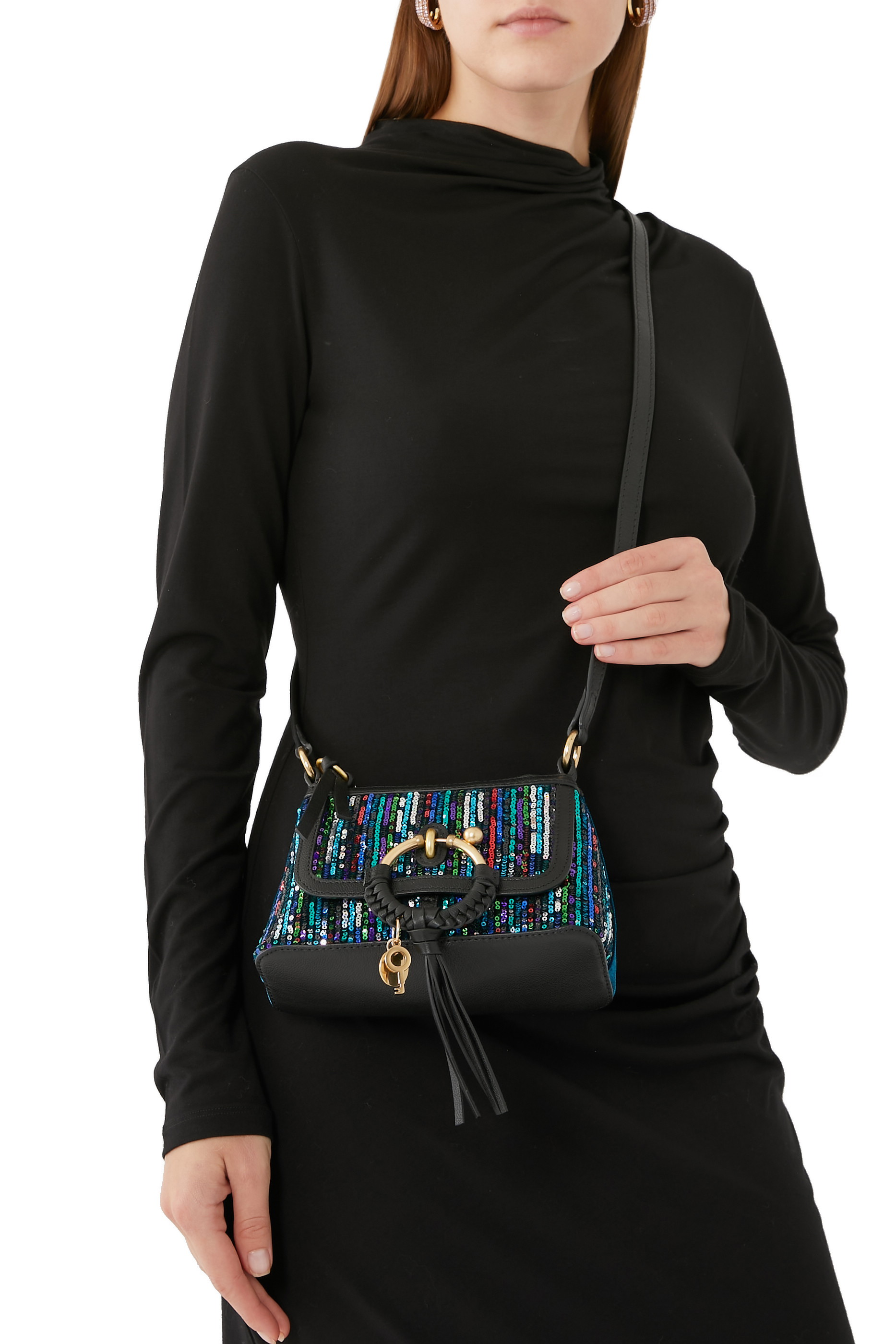 Joan Sequin Mini Crossbody Bag