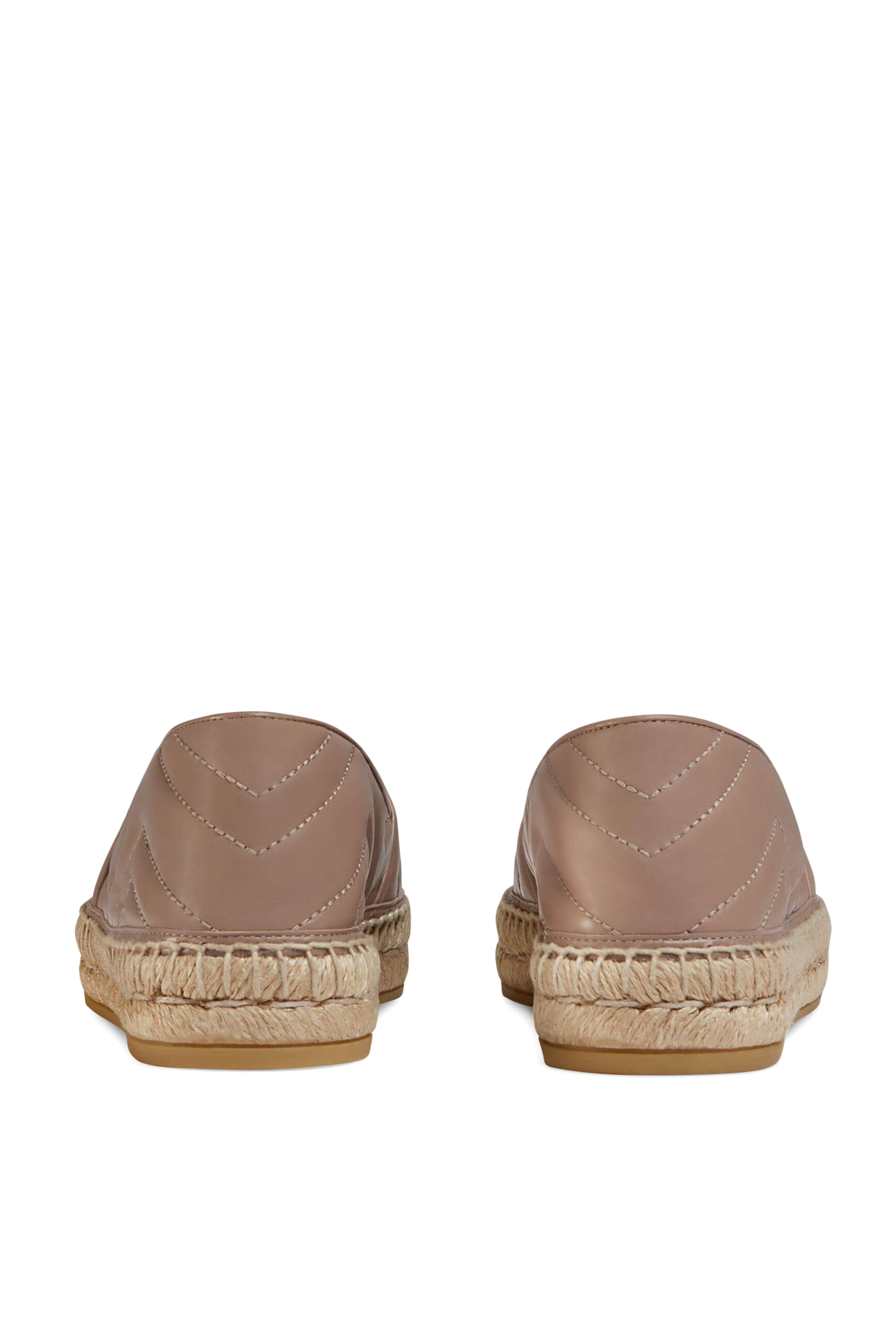 Leather Espadrilles with Double G