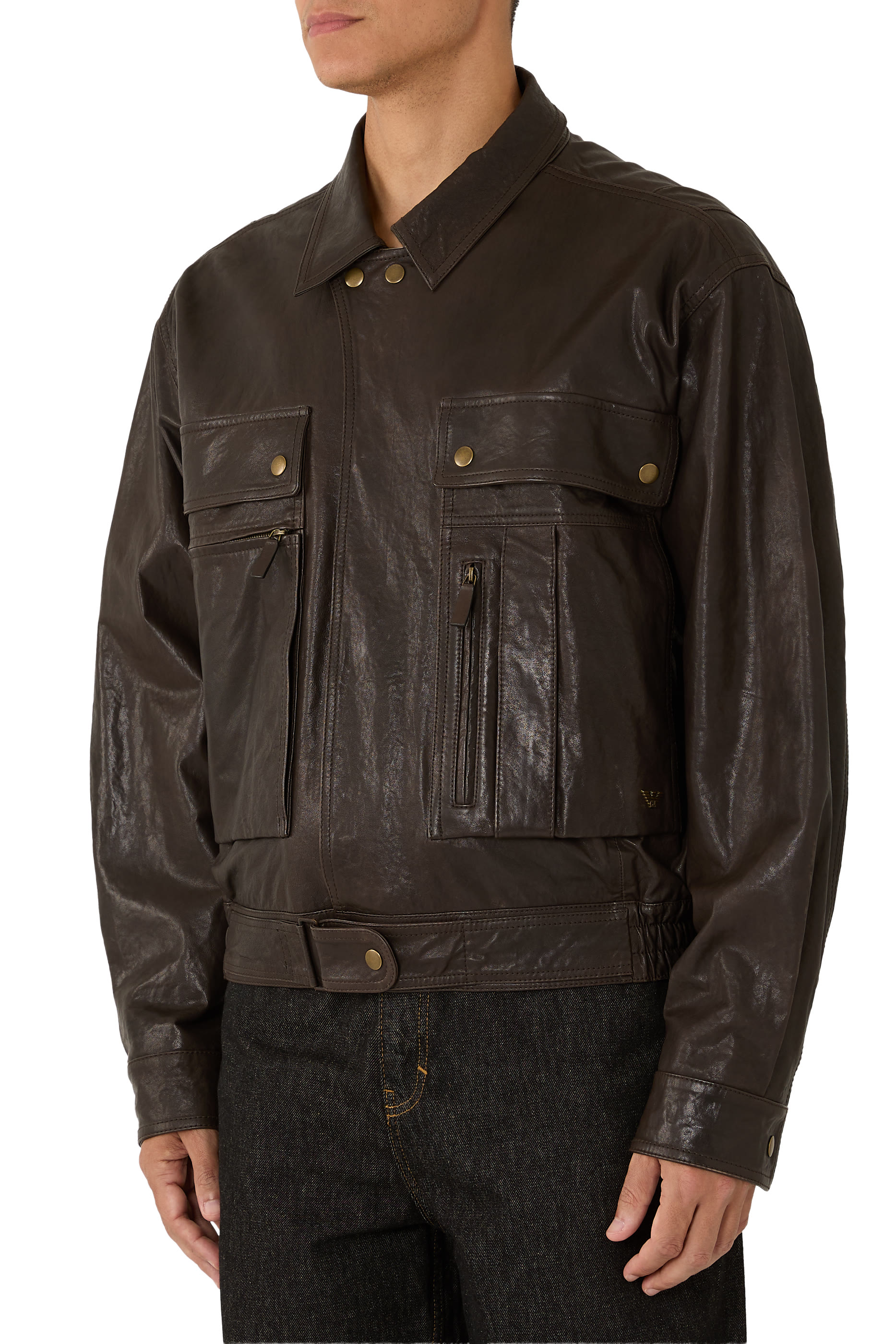 Stud-Detail Collar Jacket