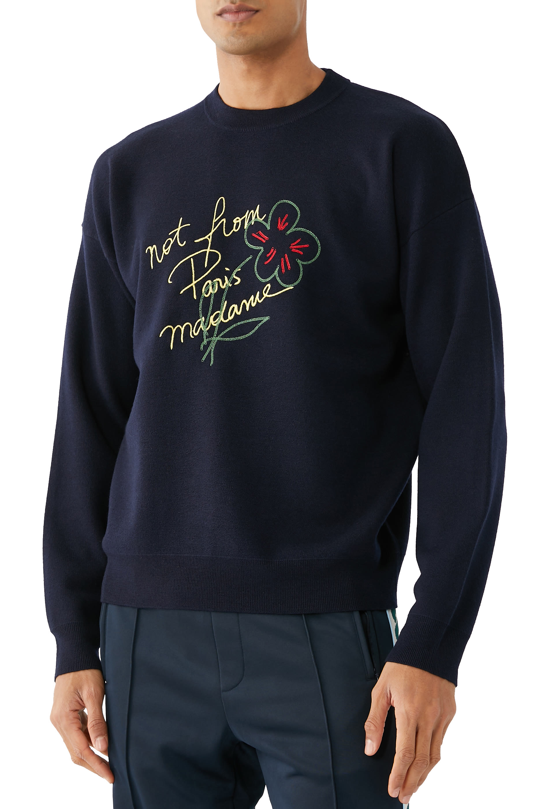 La Maille Slogan Esquisse Sweatshirt