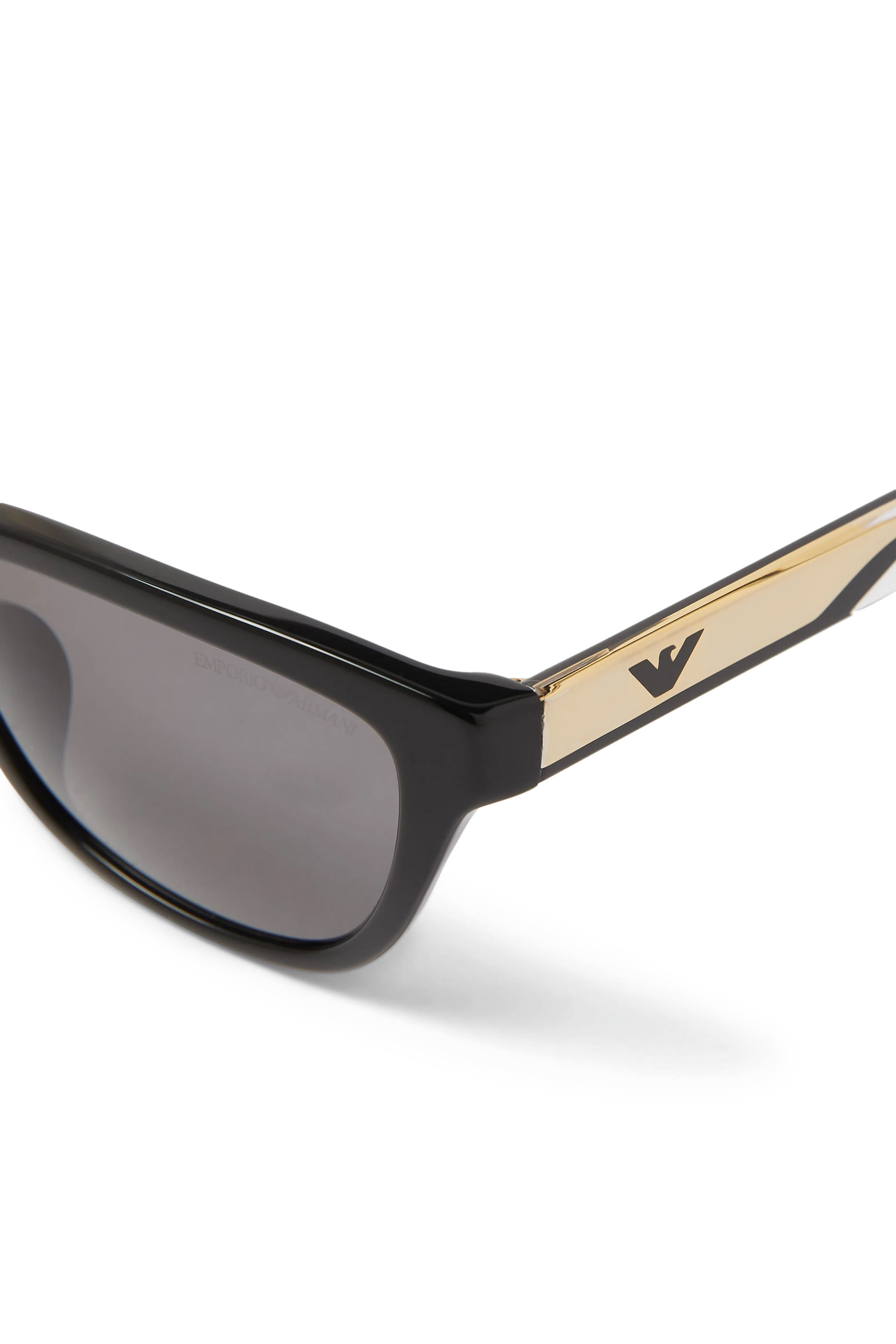 D-Frame Smoke Lenses Sunglasses