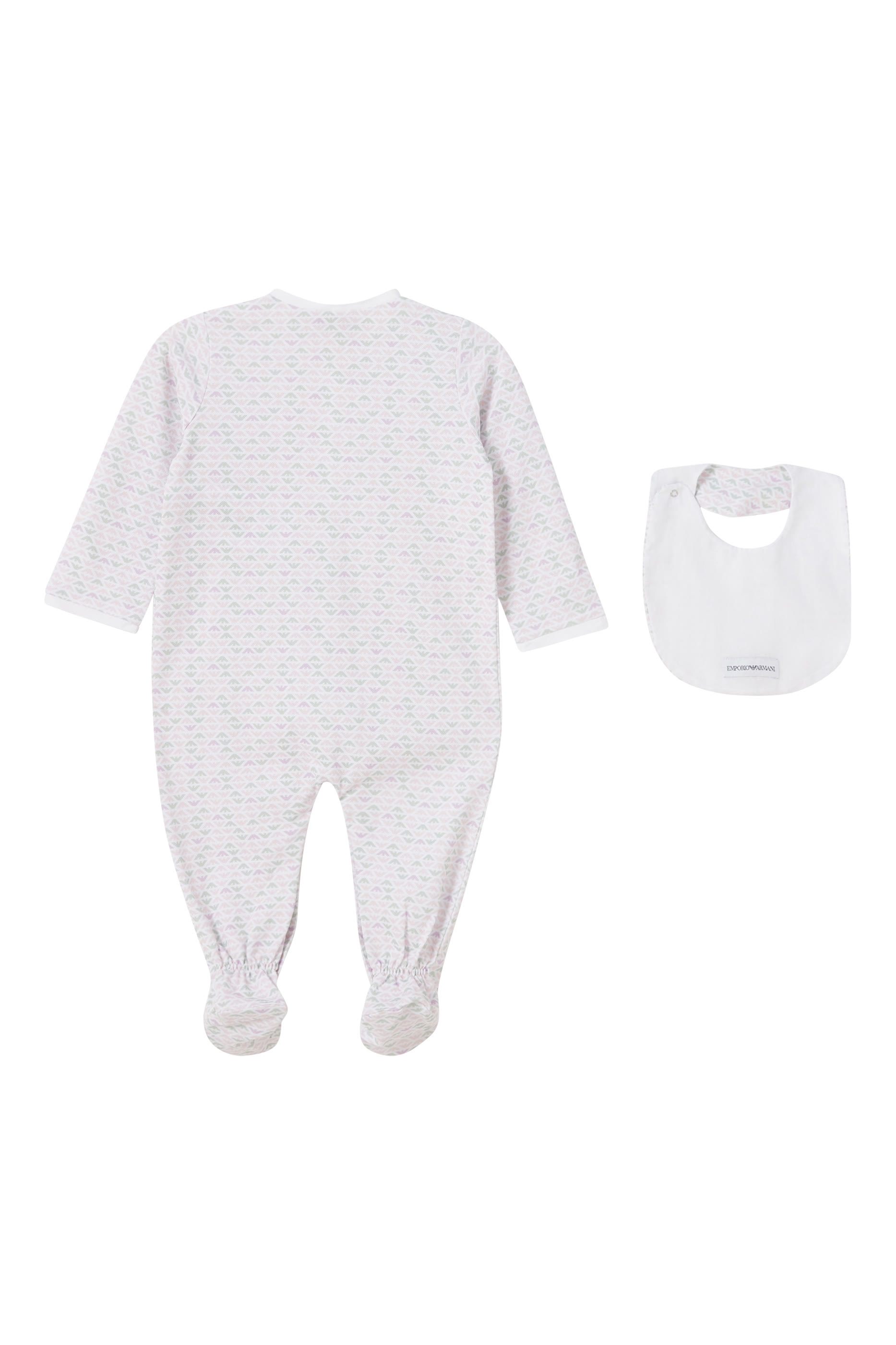 Kids Eagle Cotton Romper & Bib Set