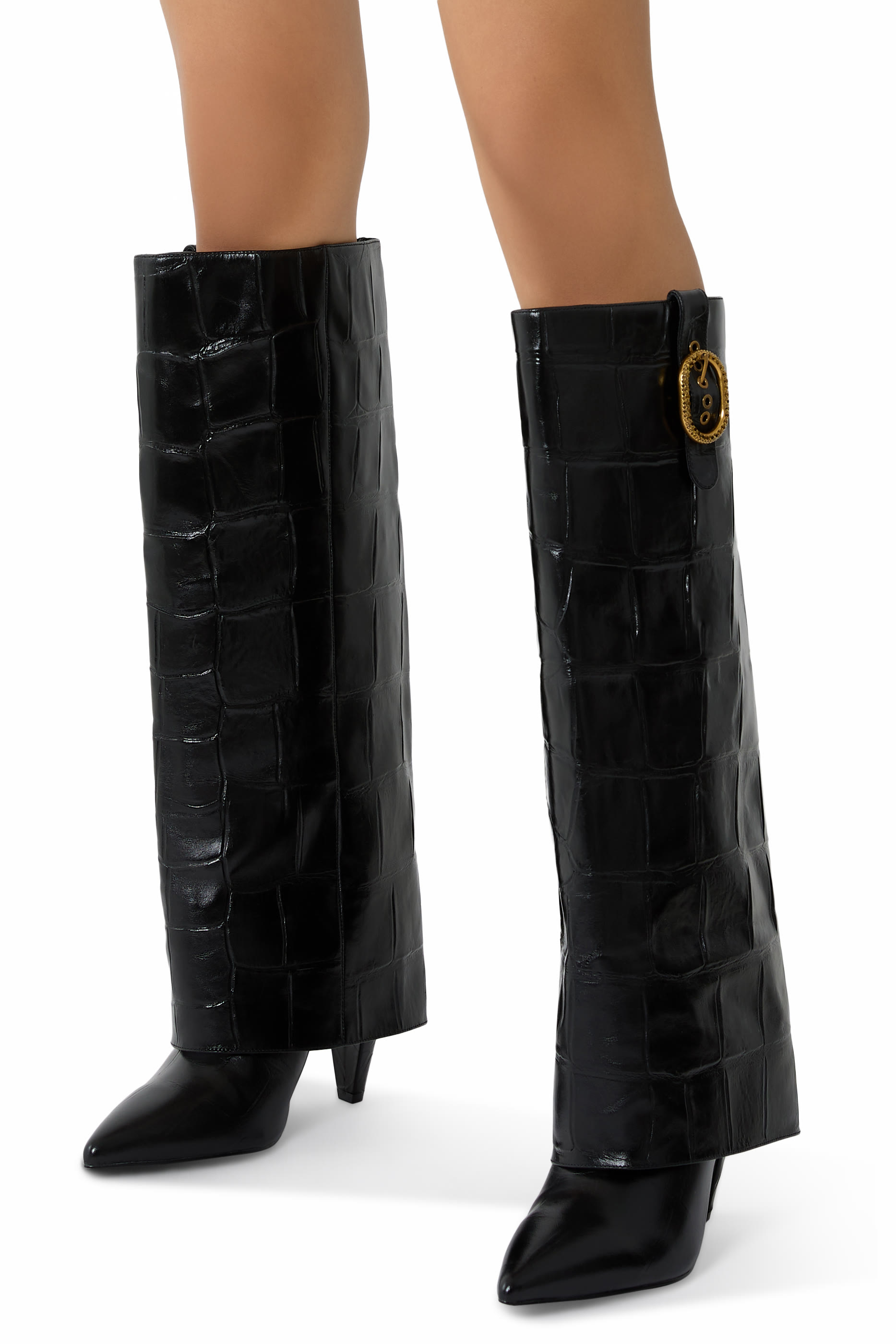 Fold Over Tall Boots 100