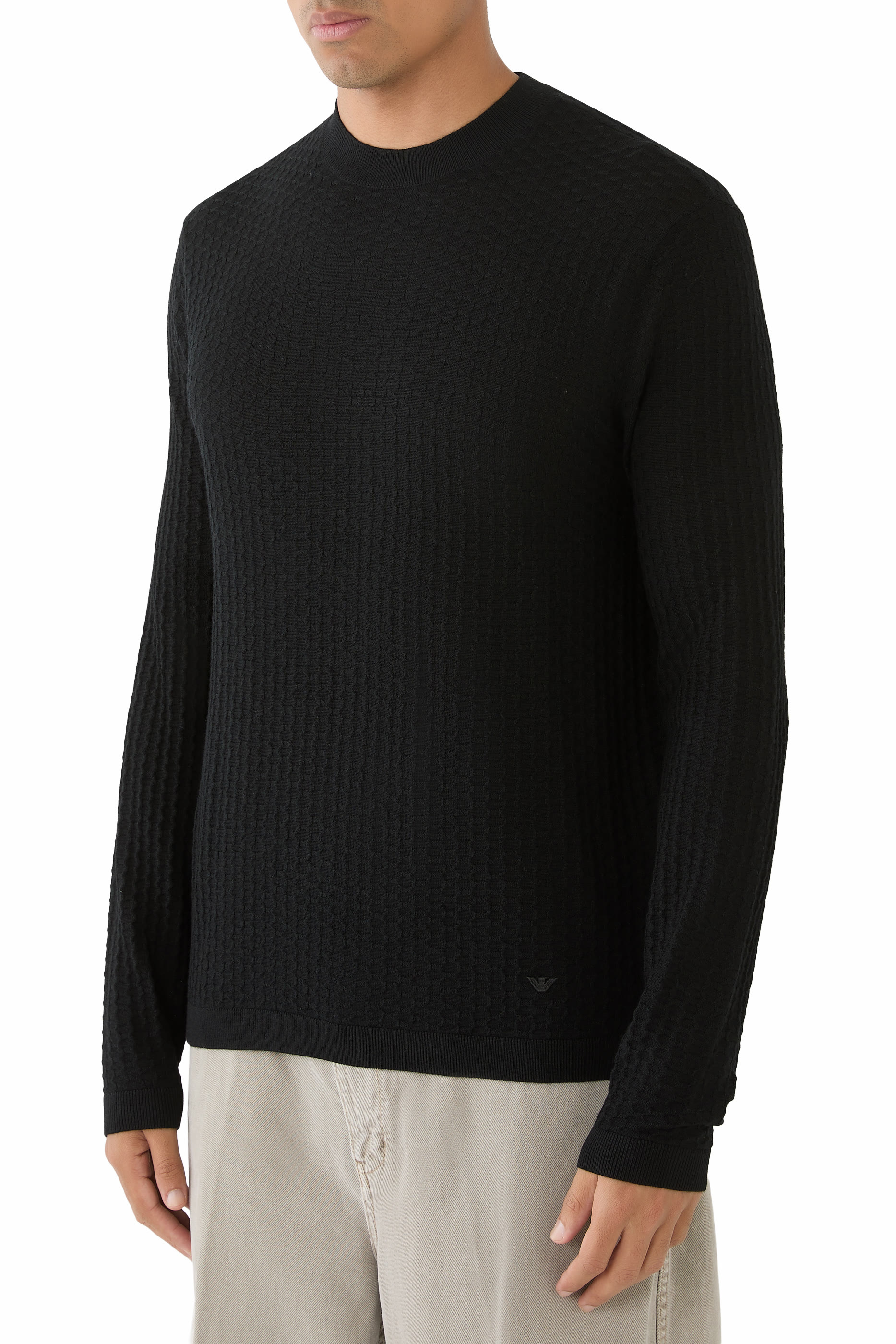 Crewneck Pure Virgin Wool Jumper