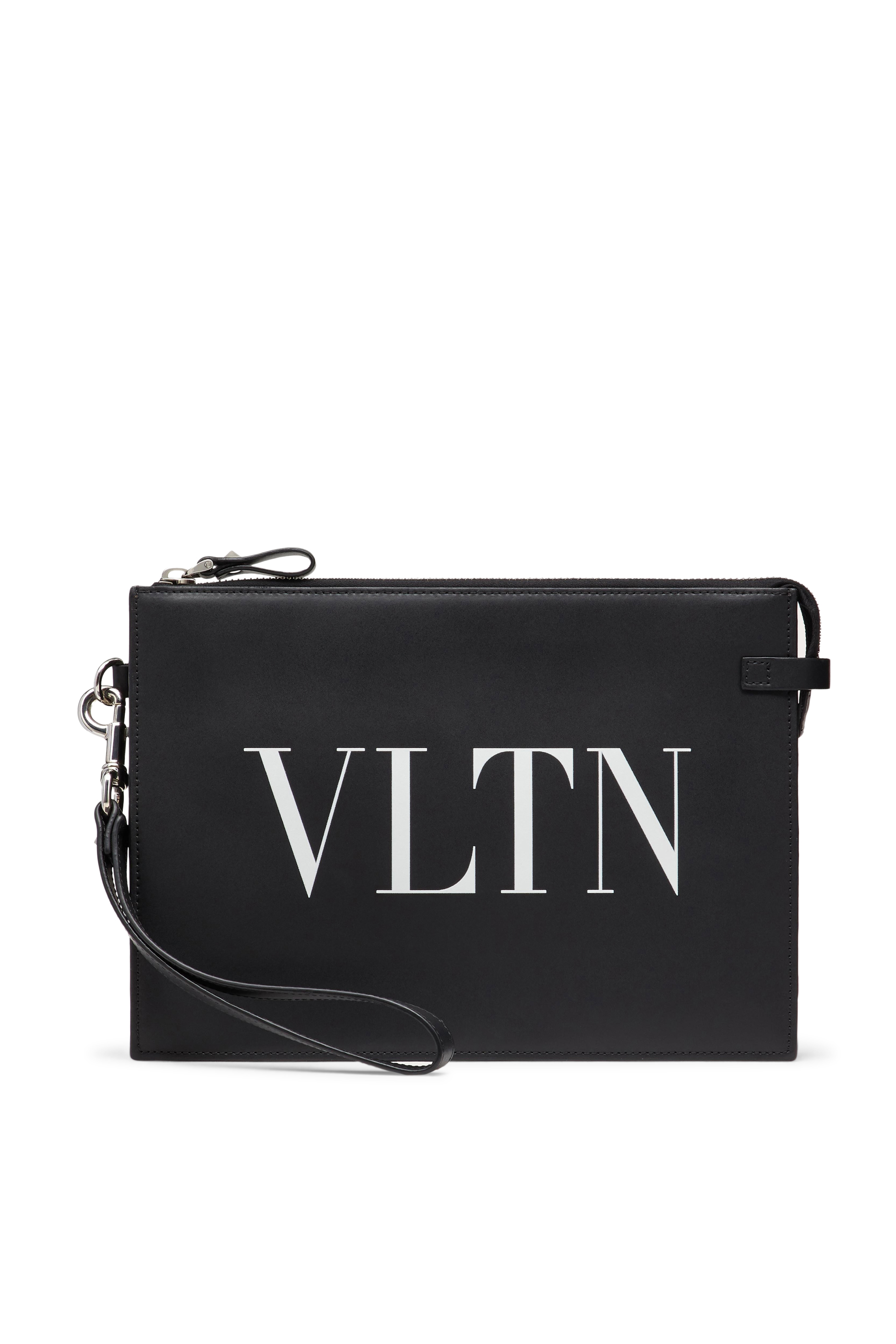 Buy Valentino VLTN Leather Pouch for Mens | Bloomingdale's Kuwait