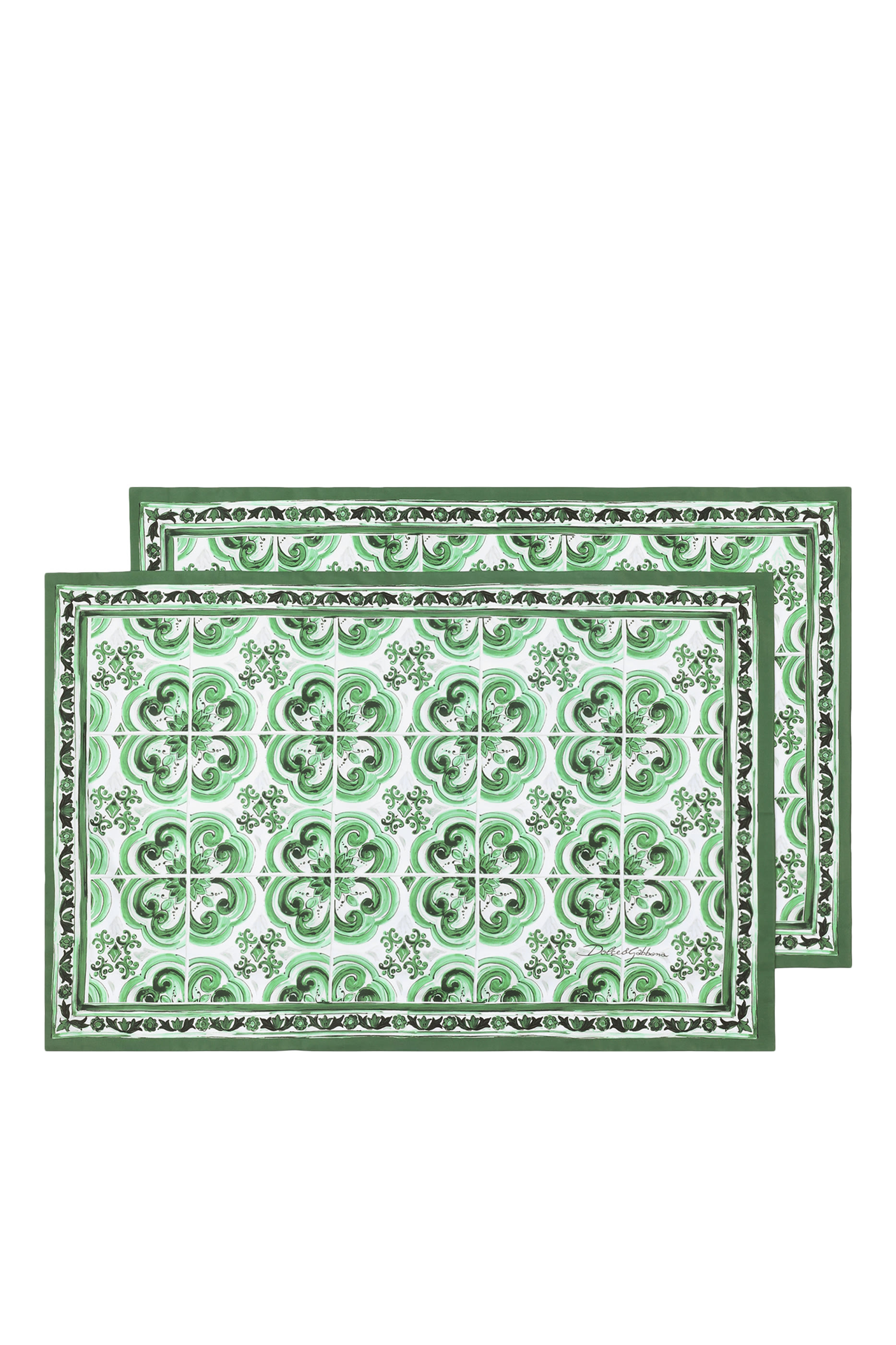 Maiolica Verde Pillowcase - Set of 2