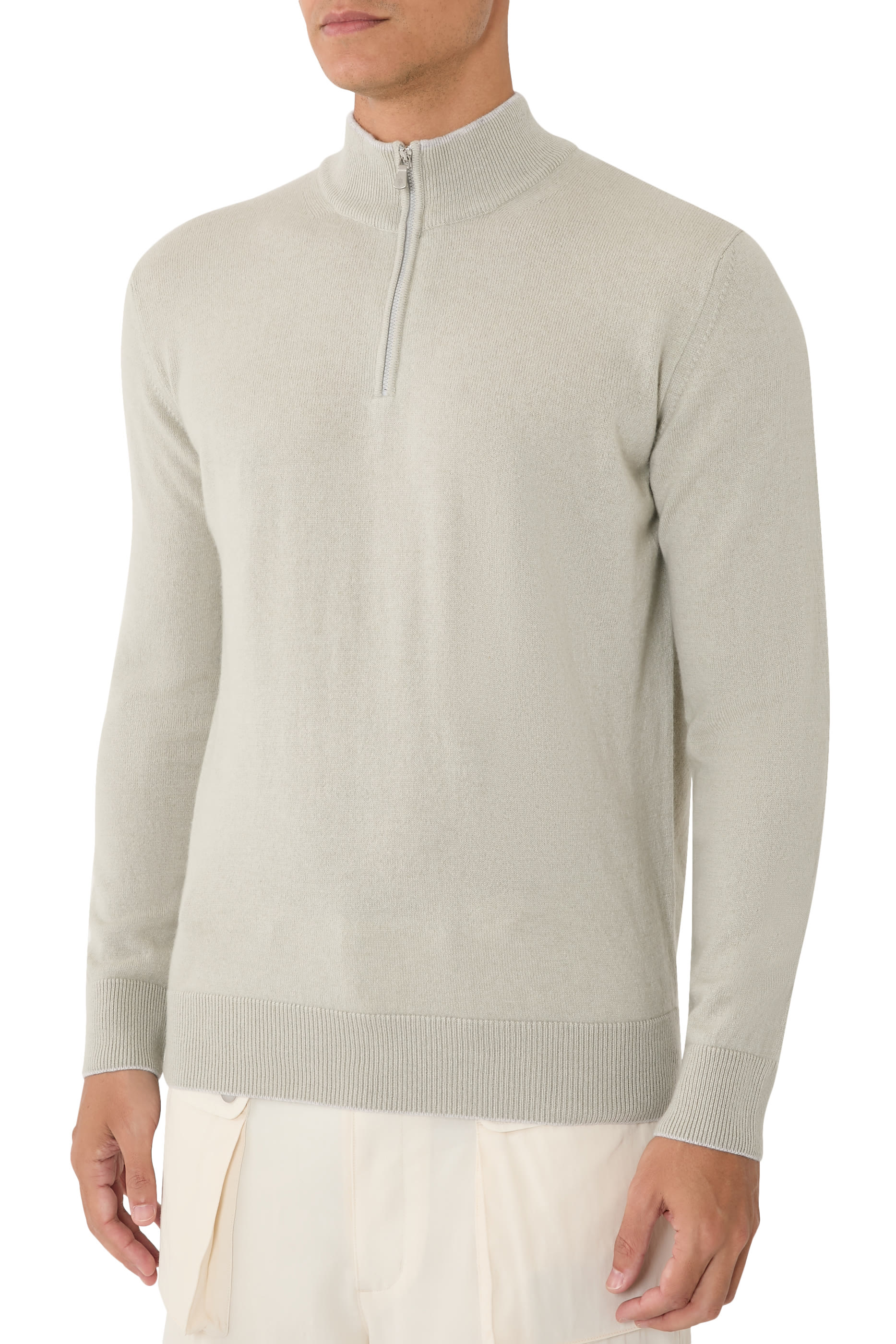 Cashmere Half Zip Sweater