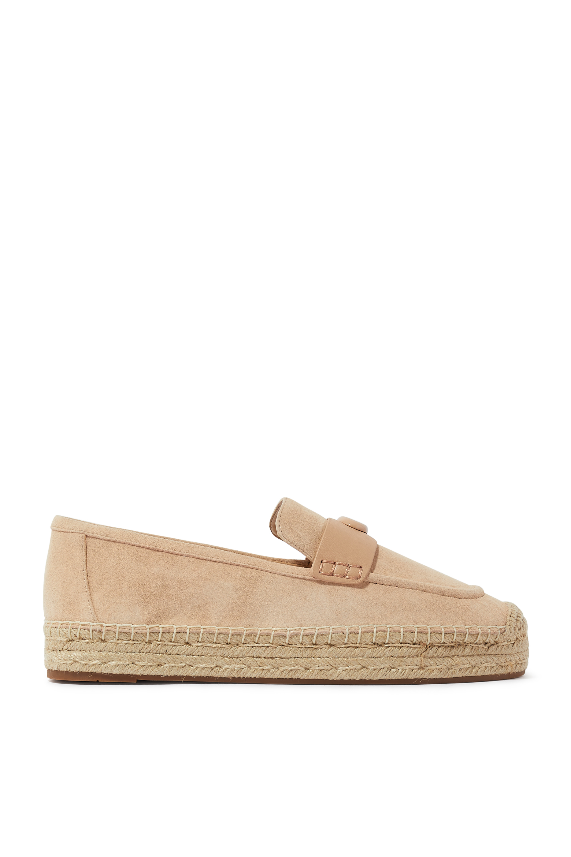 Camilla Monogram Suede Espadrilles