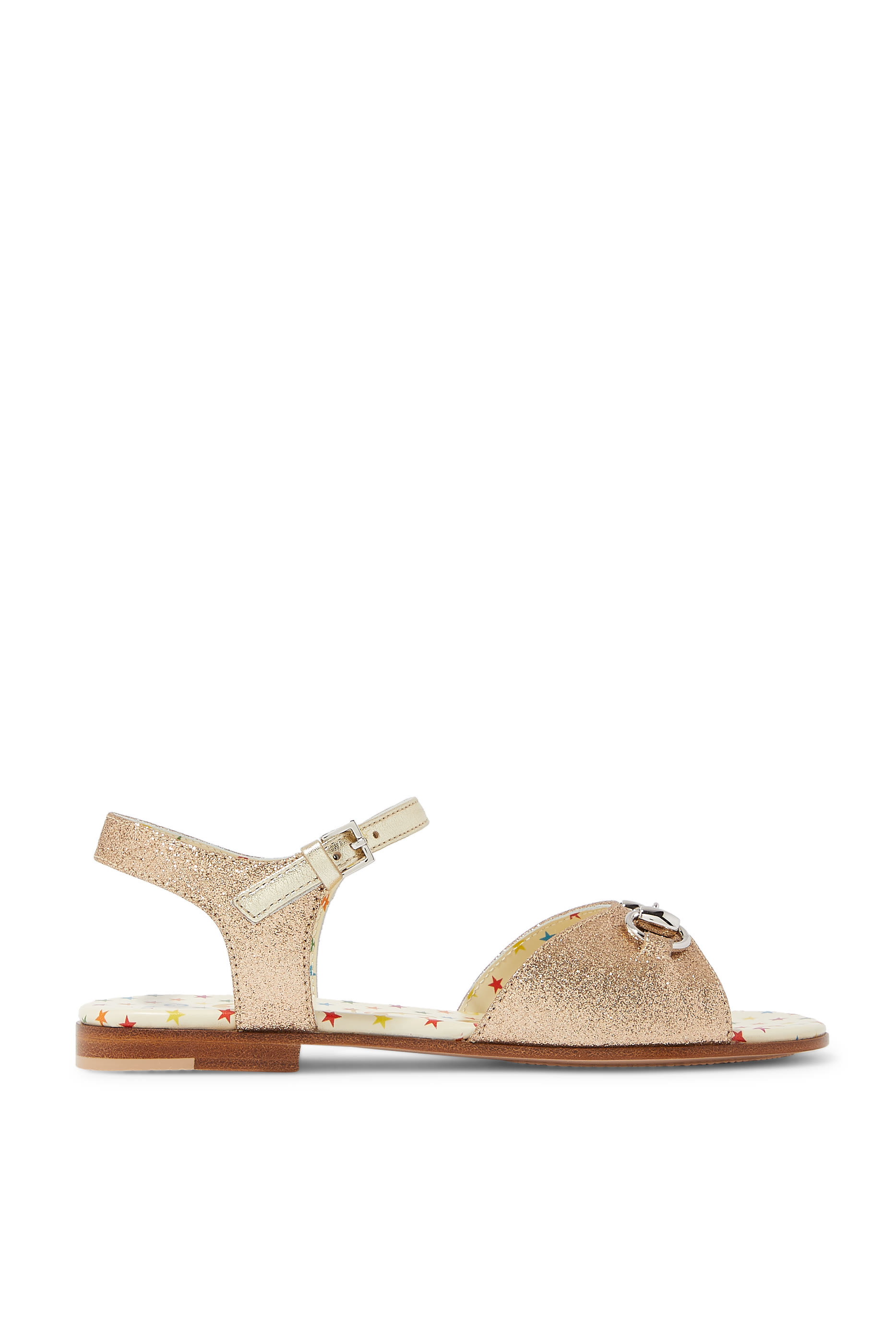 Kids Children's Glitter Sandal with Horsebit