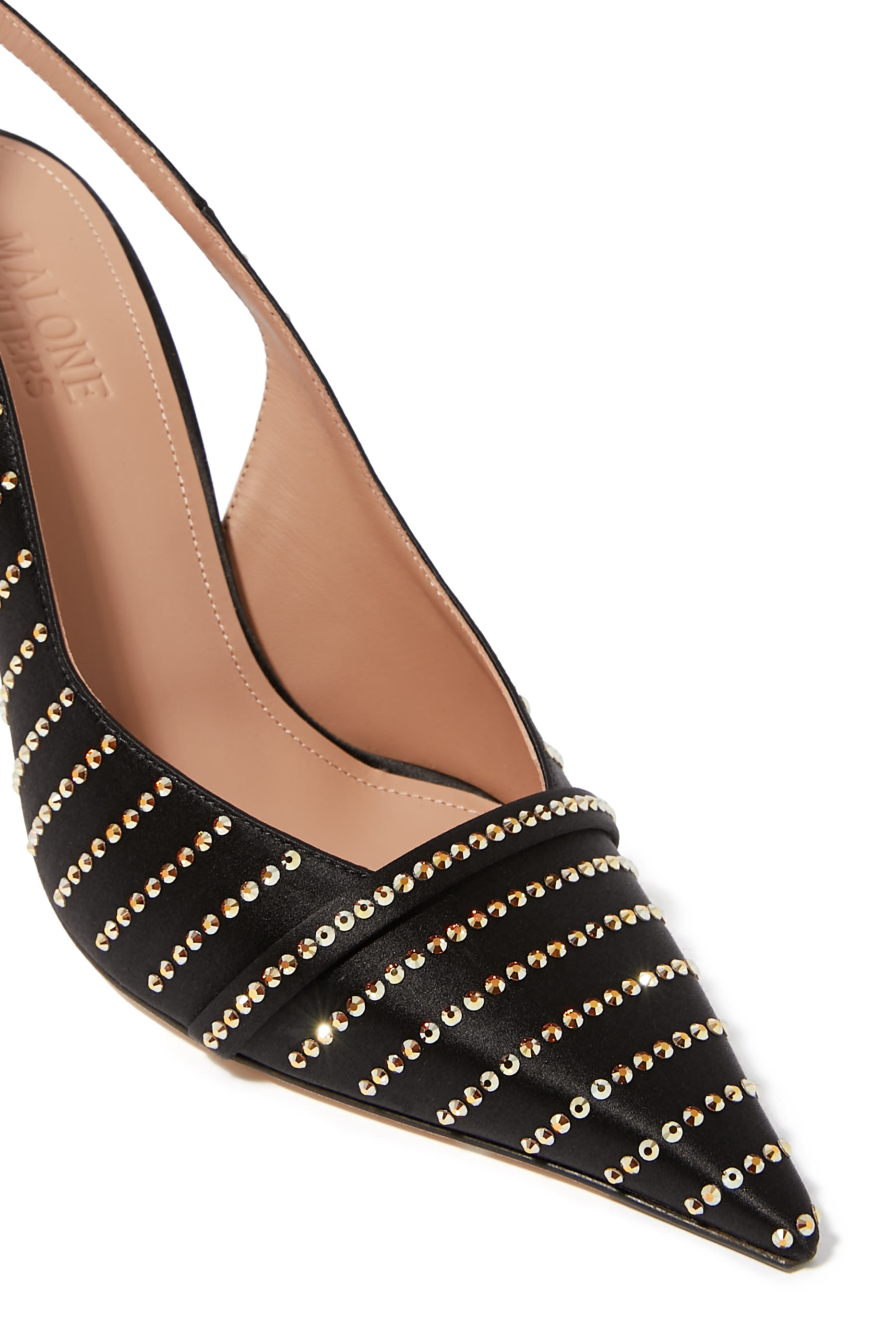 Jazz Satin 90 Slingback Pumps