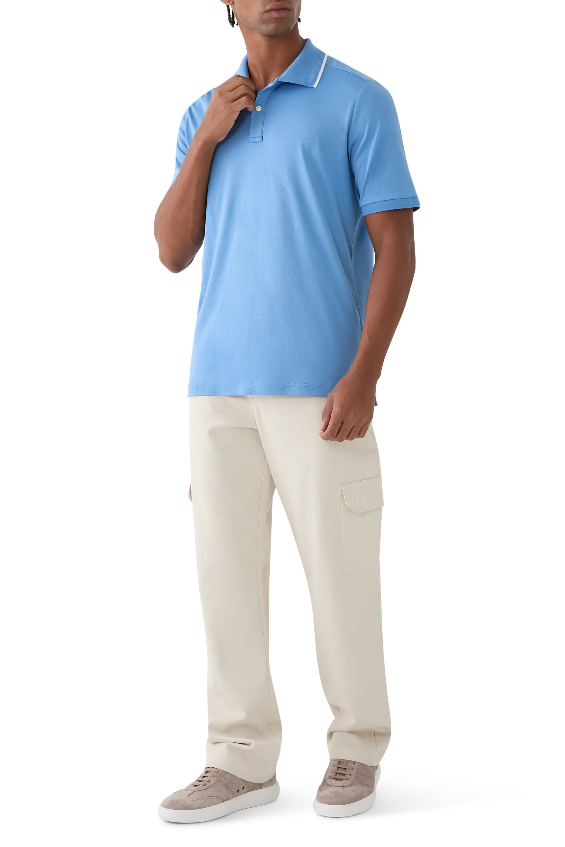 Cotton Interlock Polo Shirt 