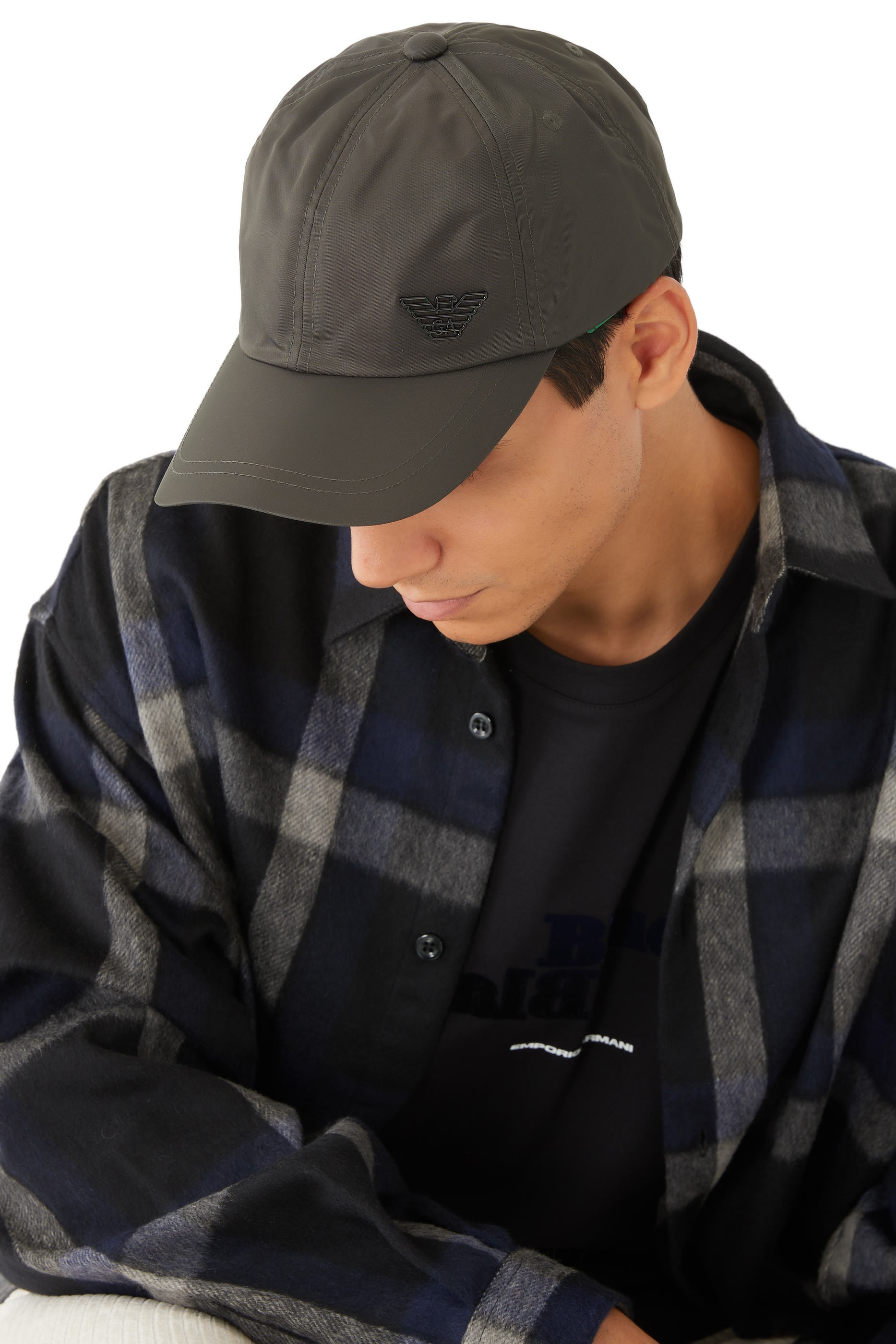 Nylon Eagle Plate Baseball Cap