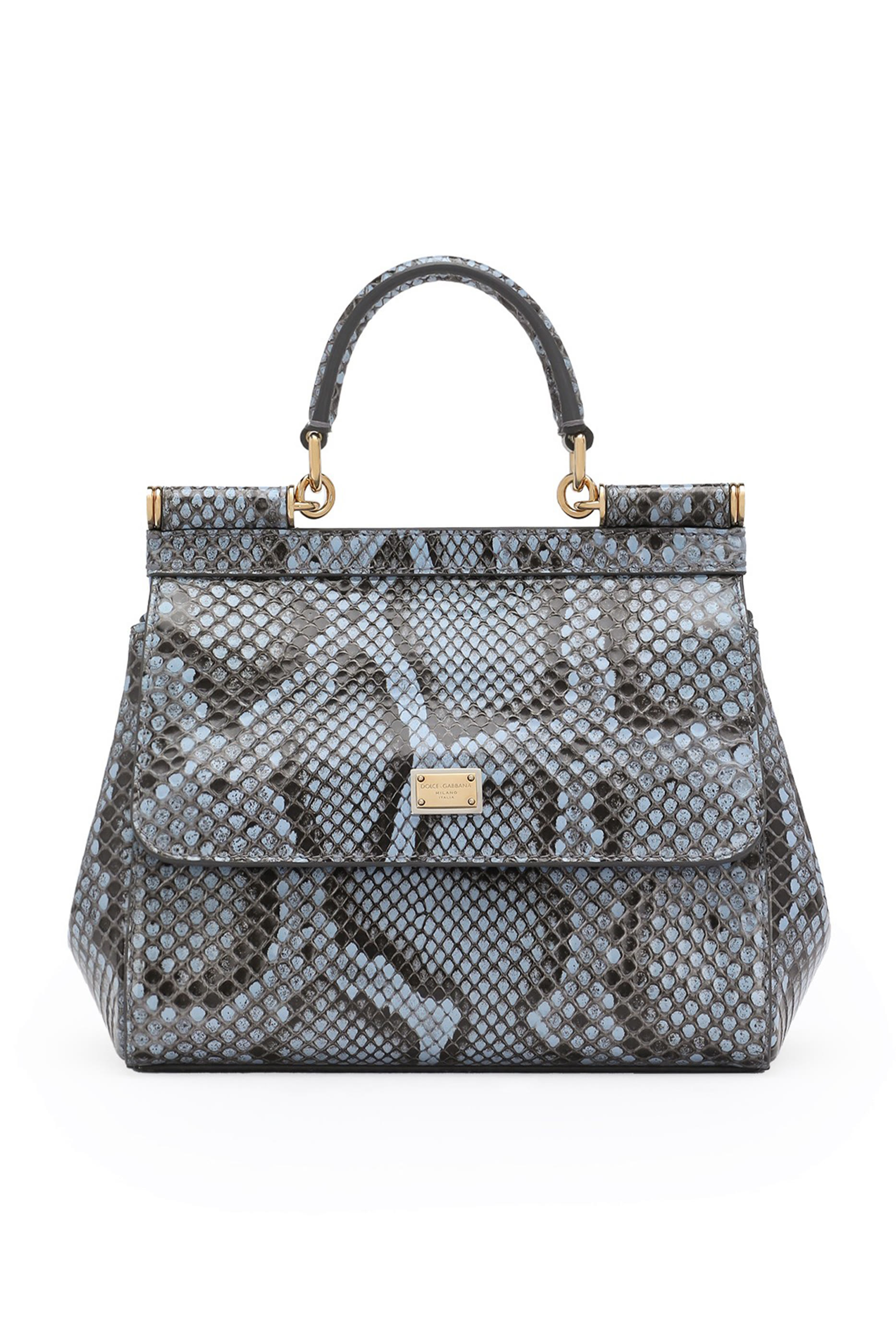 Medium Sicily Python Skin Handbag