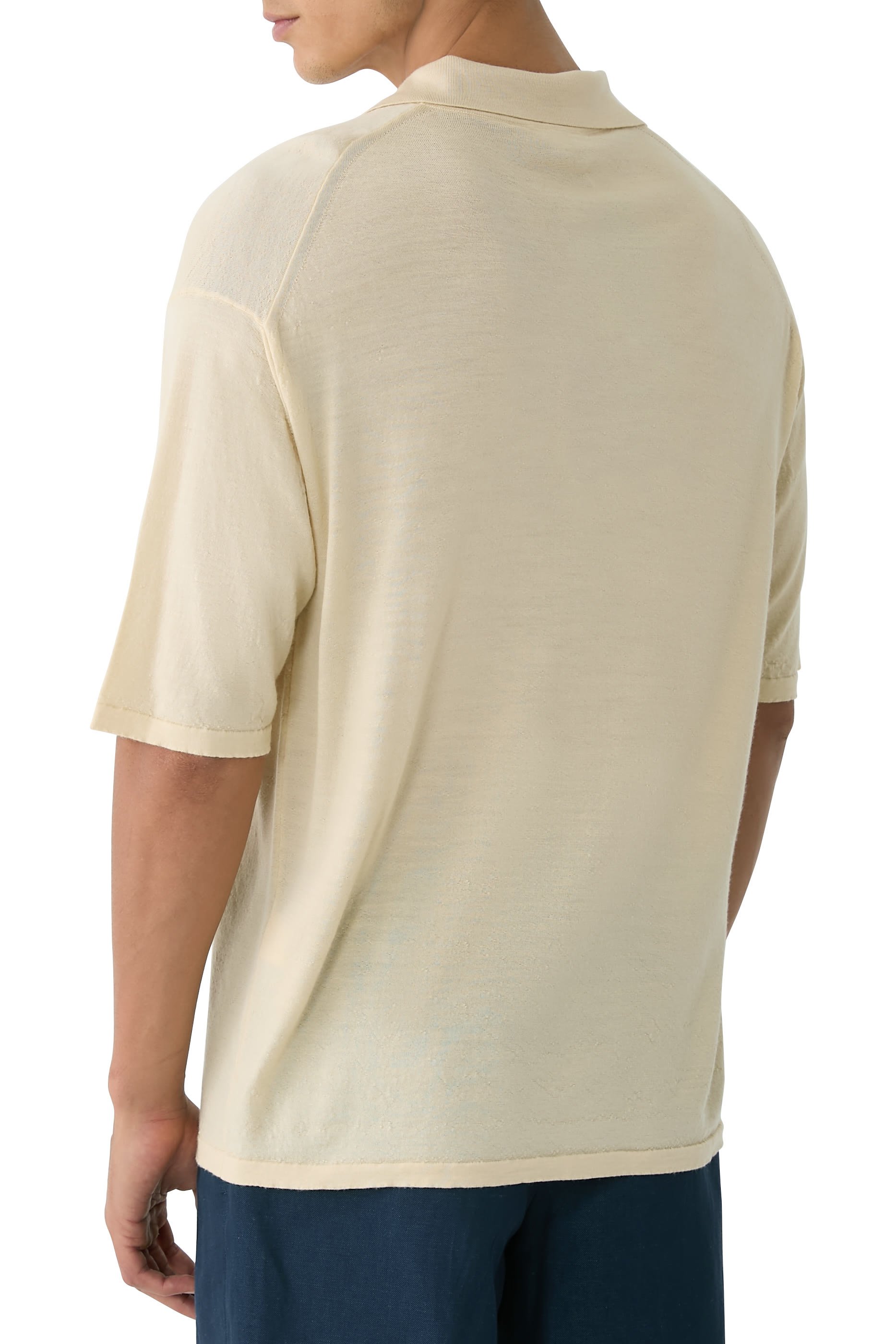 Product Dyed Wool Knit Polo