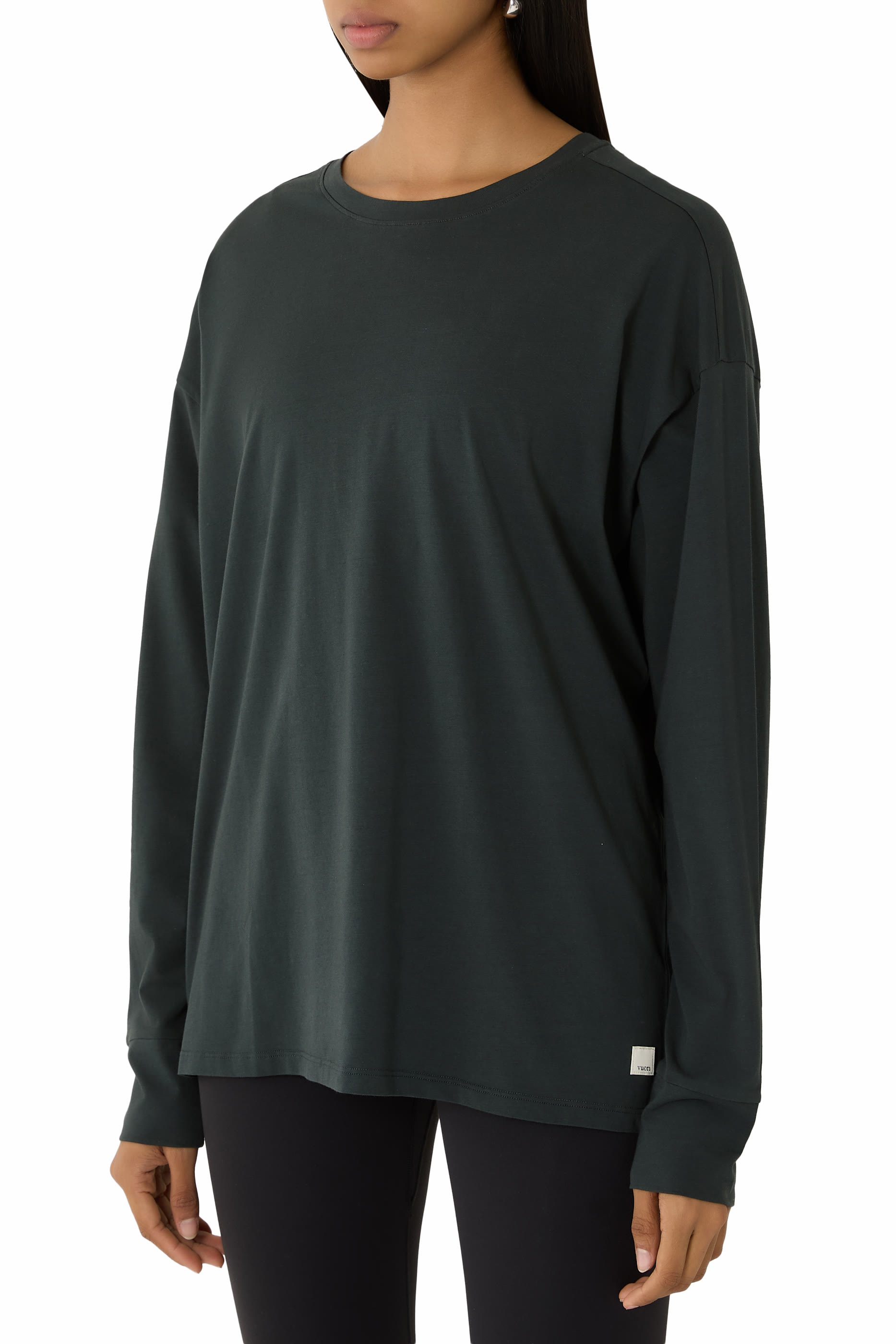  Long-Sleeve Feather T-Shirt