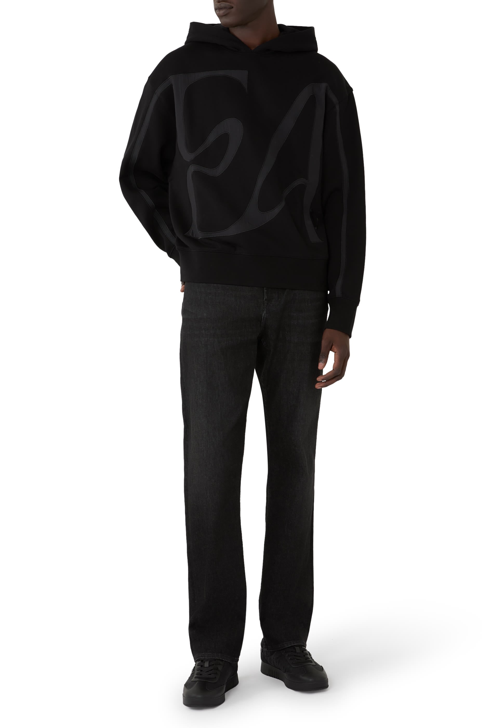Oversized EA Embroidery Hoodie