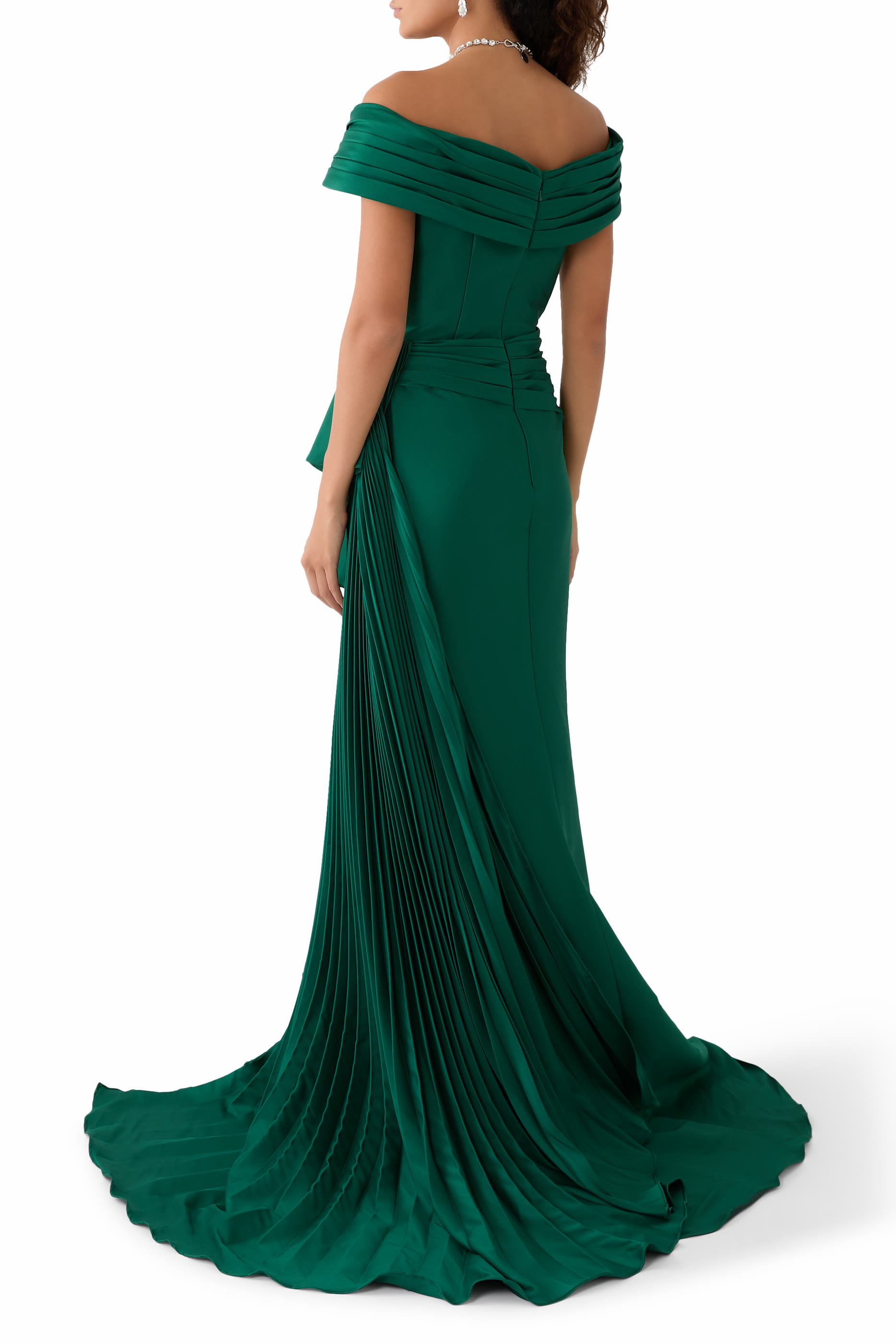 Off the Shoulder Draped Dress