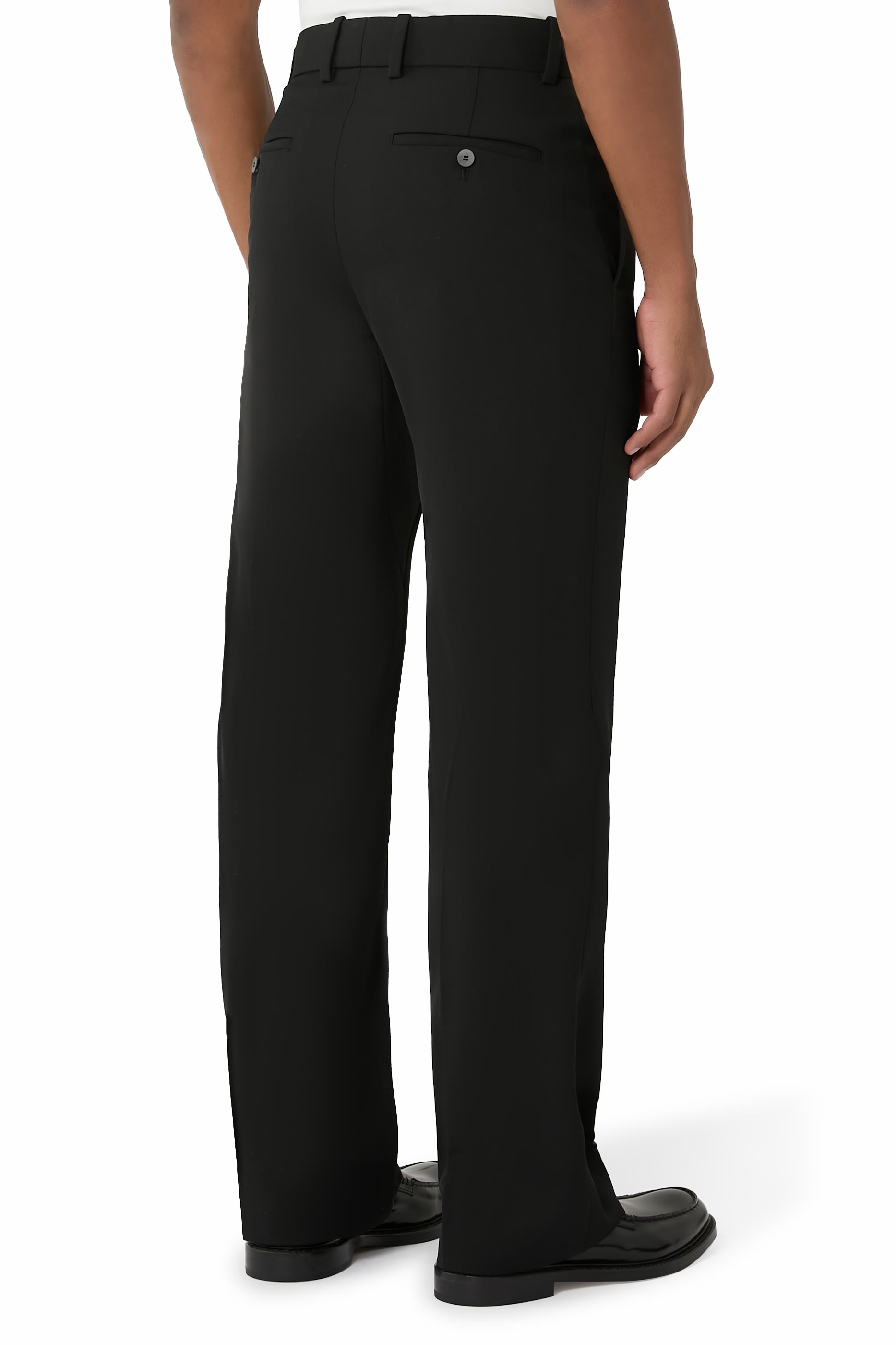 Wool Straight Pants