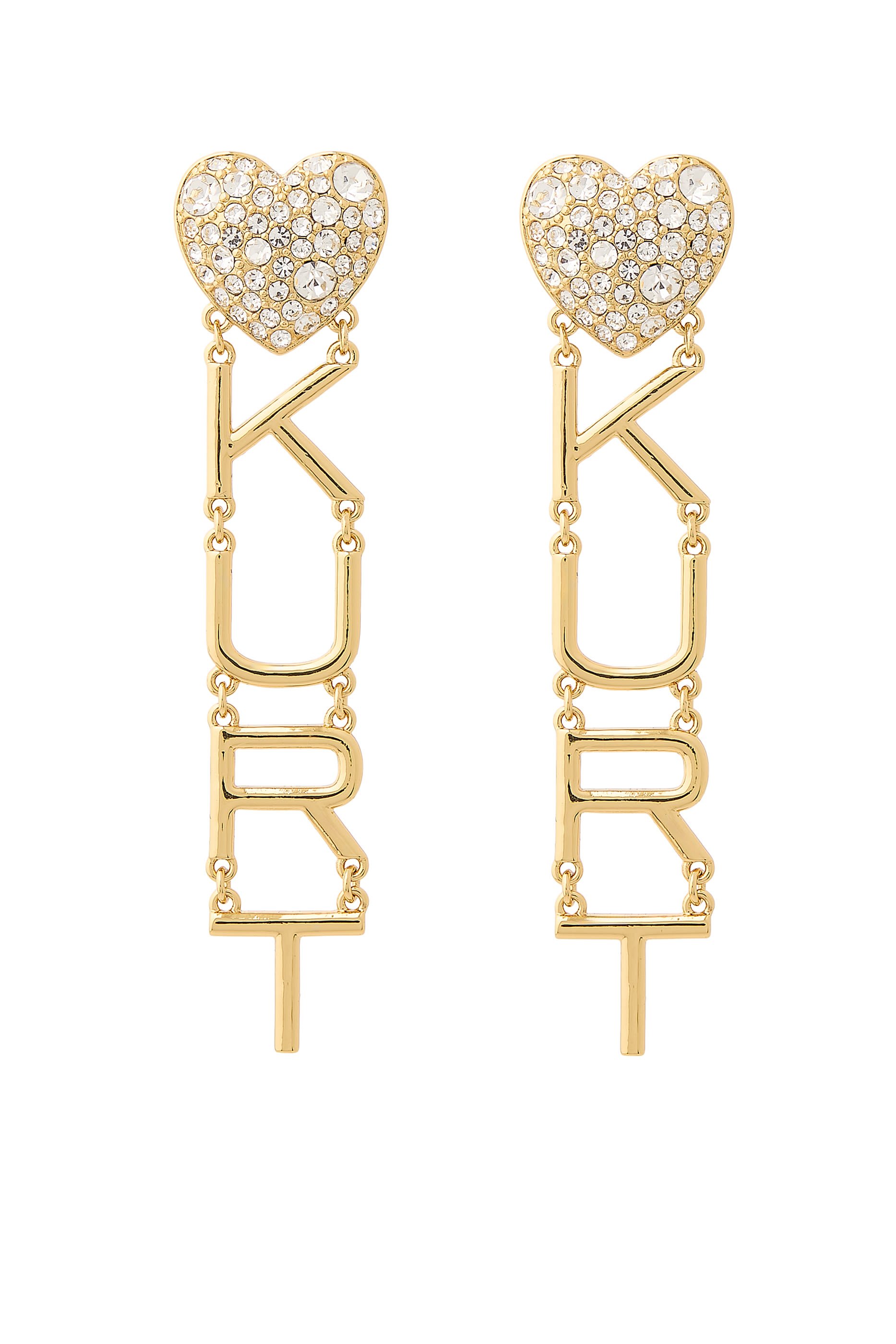 Kurt Heart Linear Earrings 