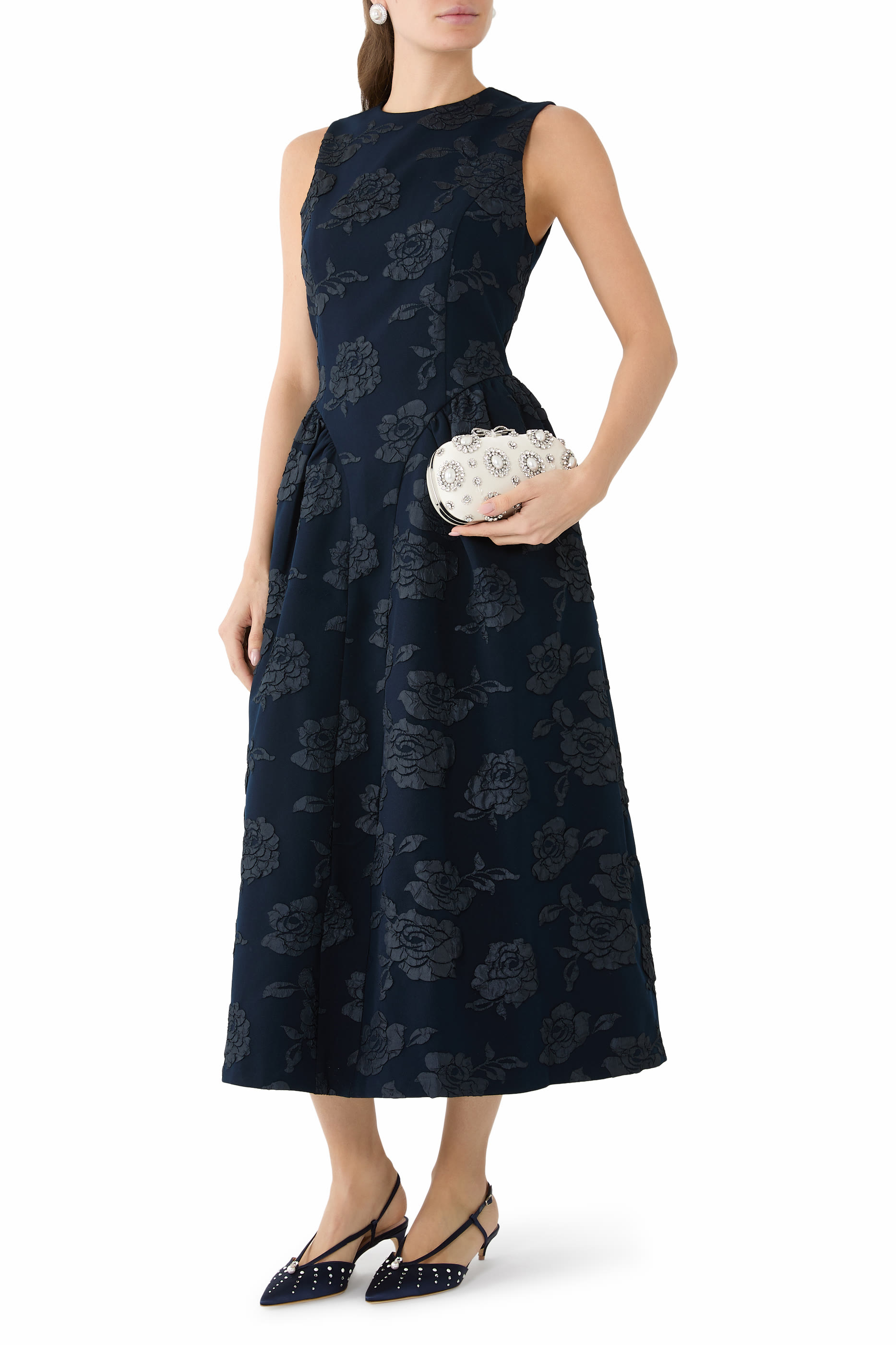  Jacquard Midi Dress 