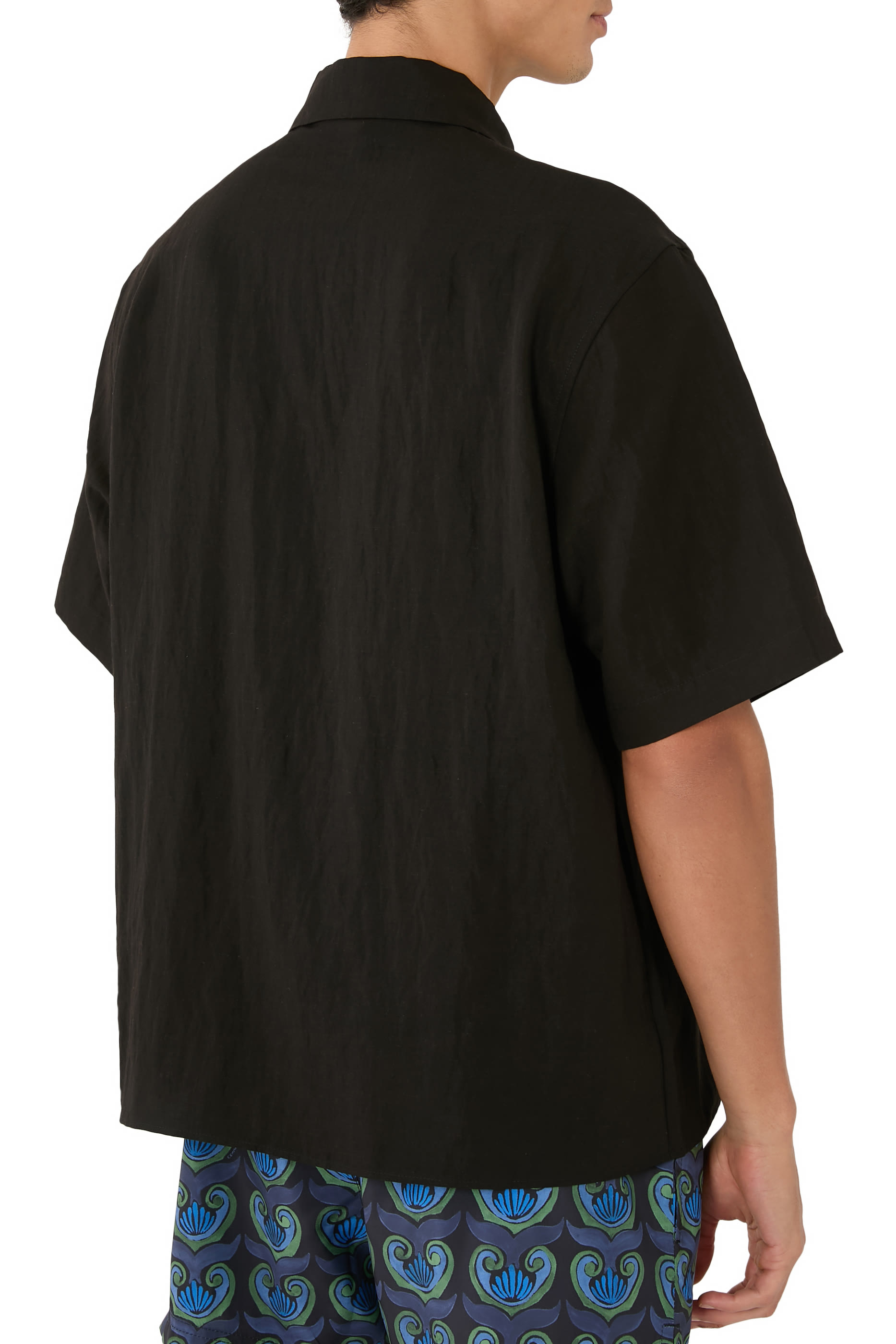 Shell Embroidered Oversized Shirt 