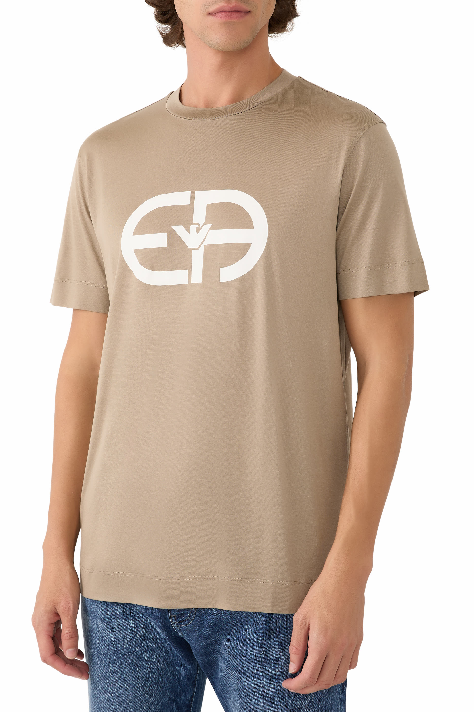 Logo-Print Crew Neck T-Shirt