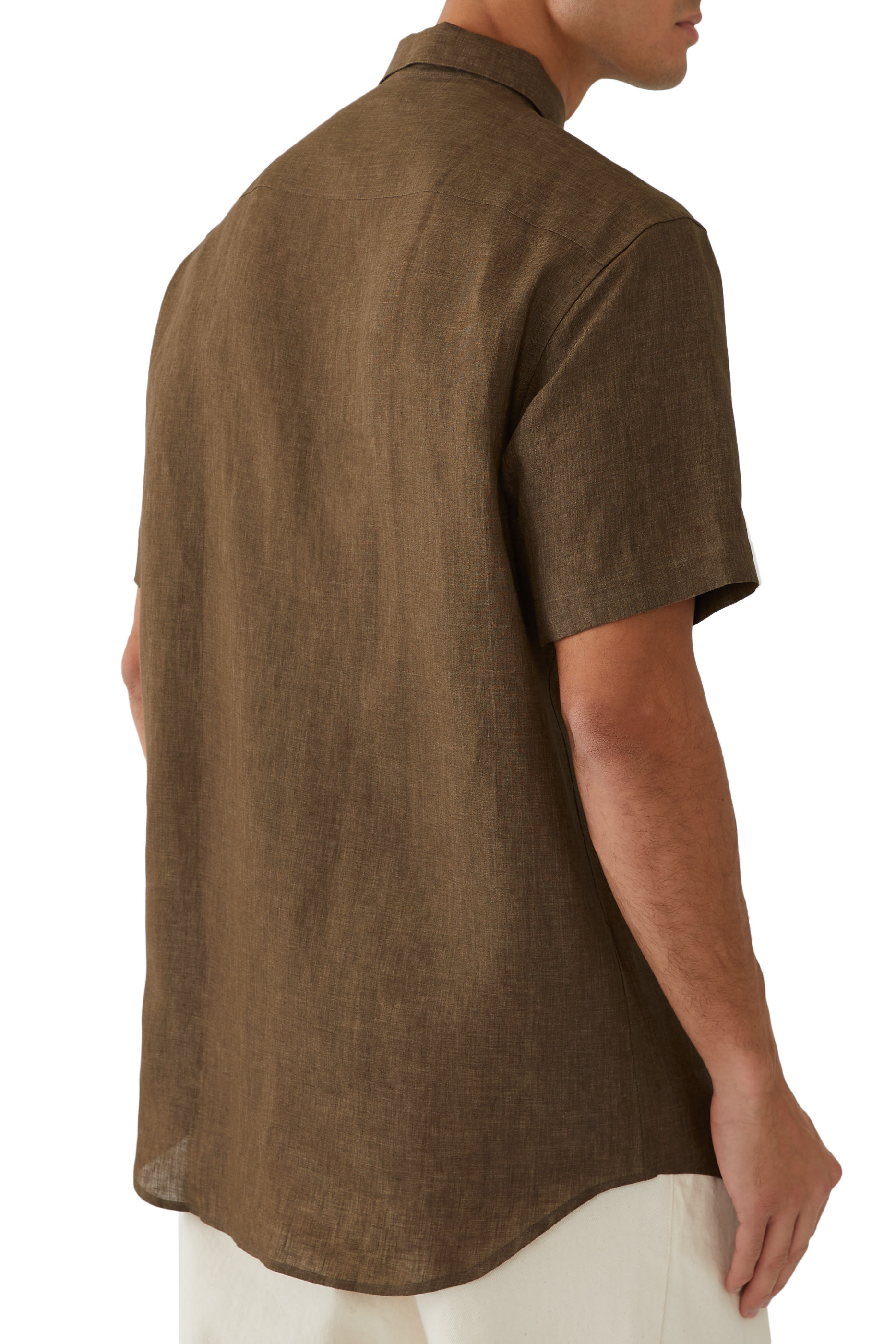 Short Sleeves Linen Shirt