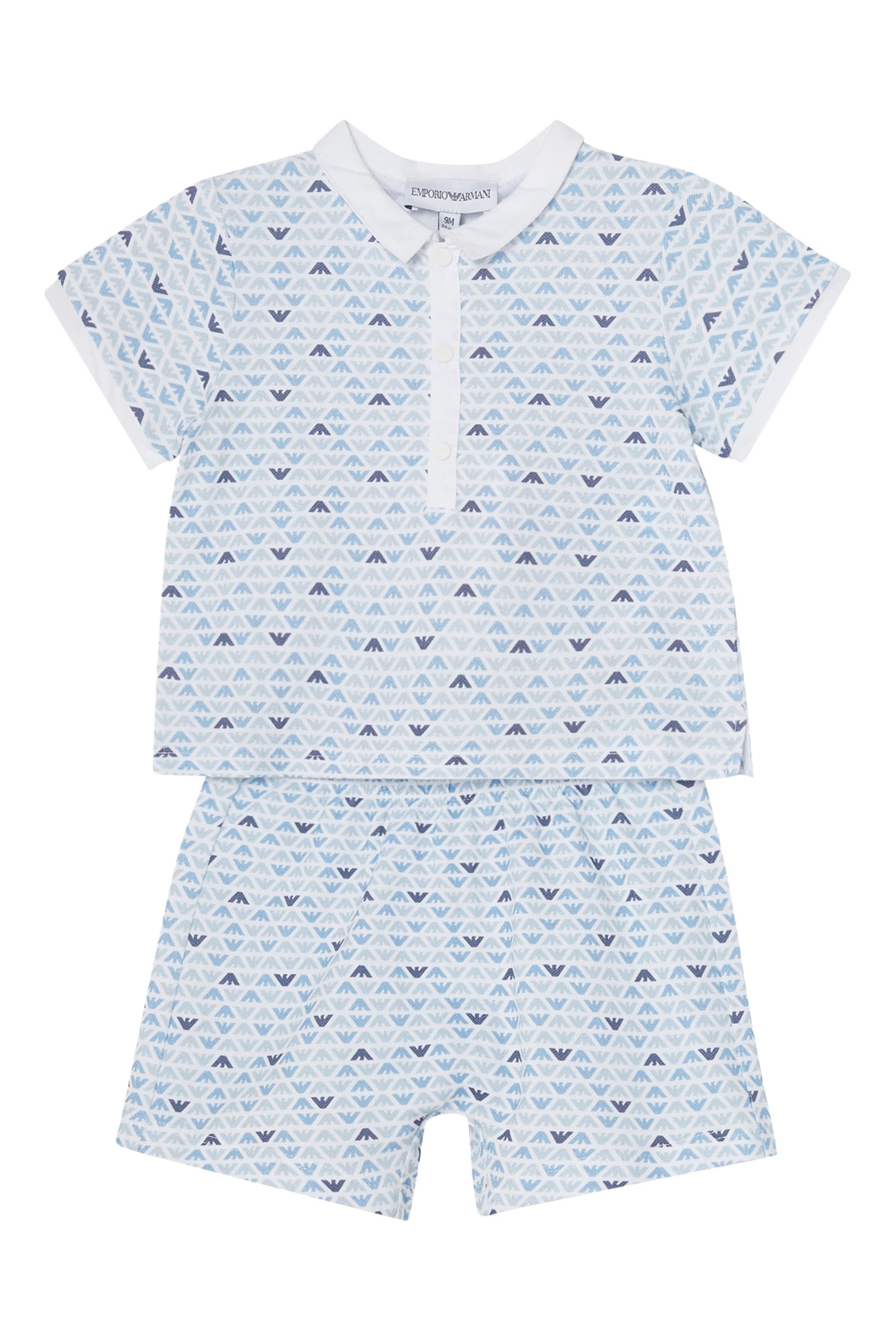 Kids Eagle Polo Shirt & Shorts Set