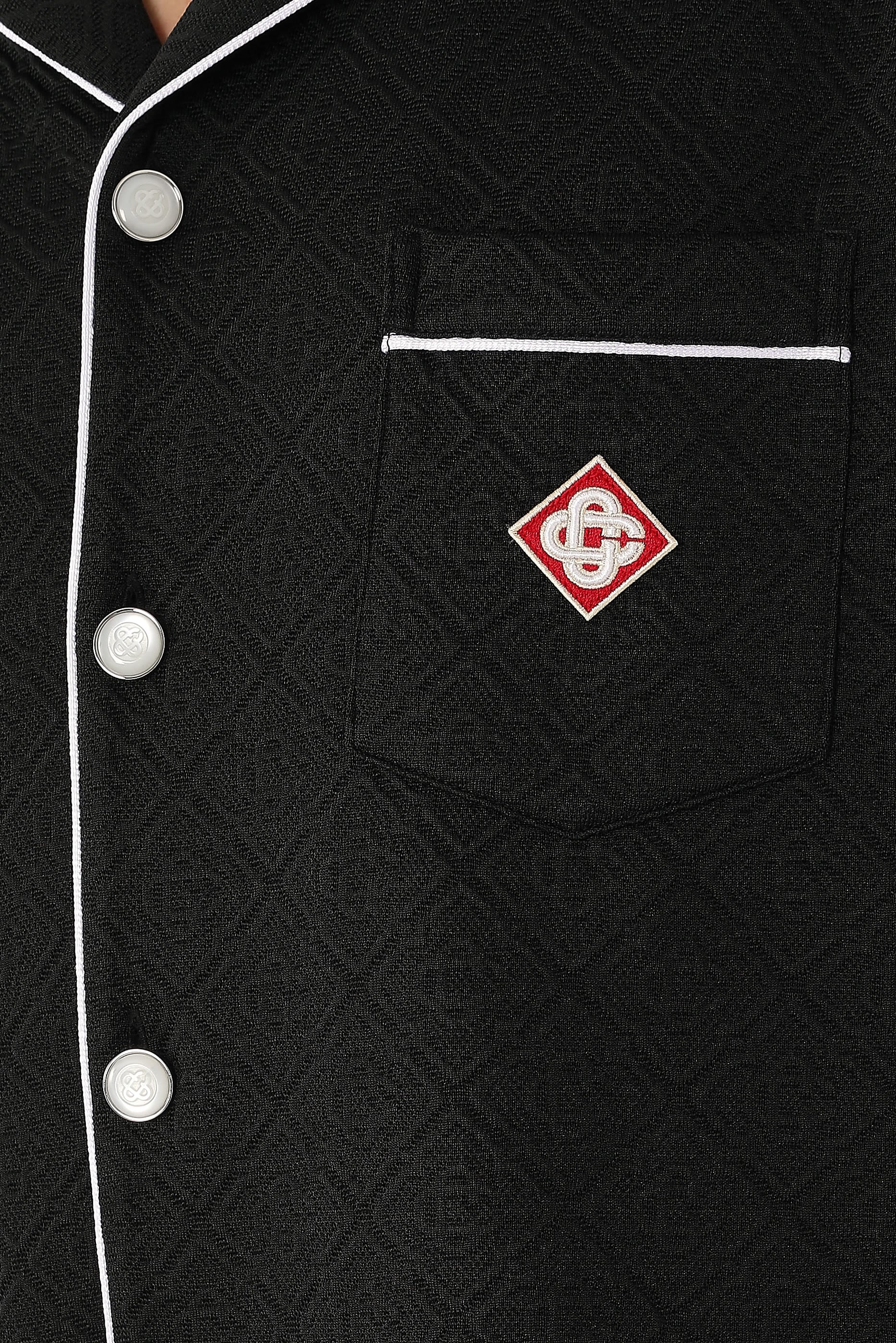  Raised Monogram Long Sleeve Shirt 