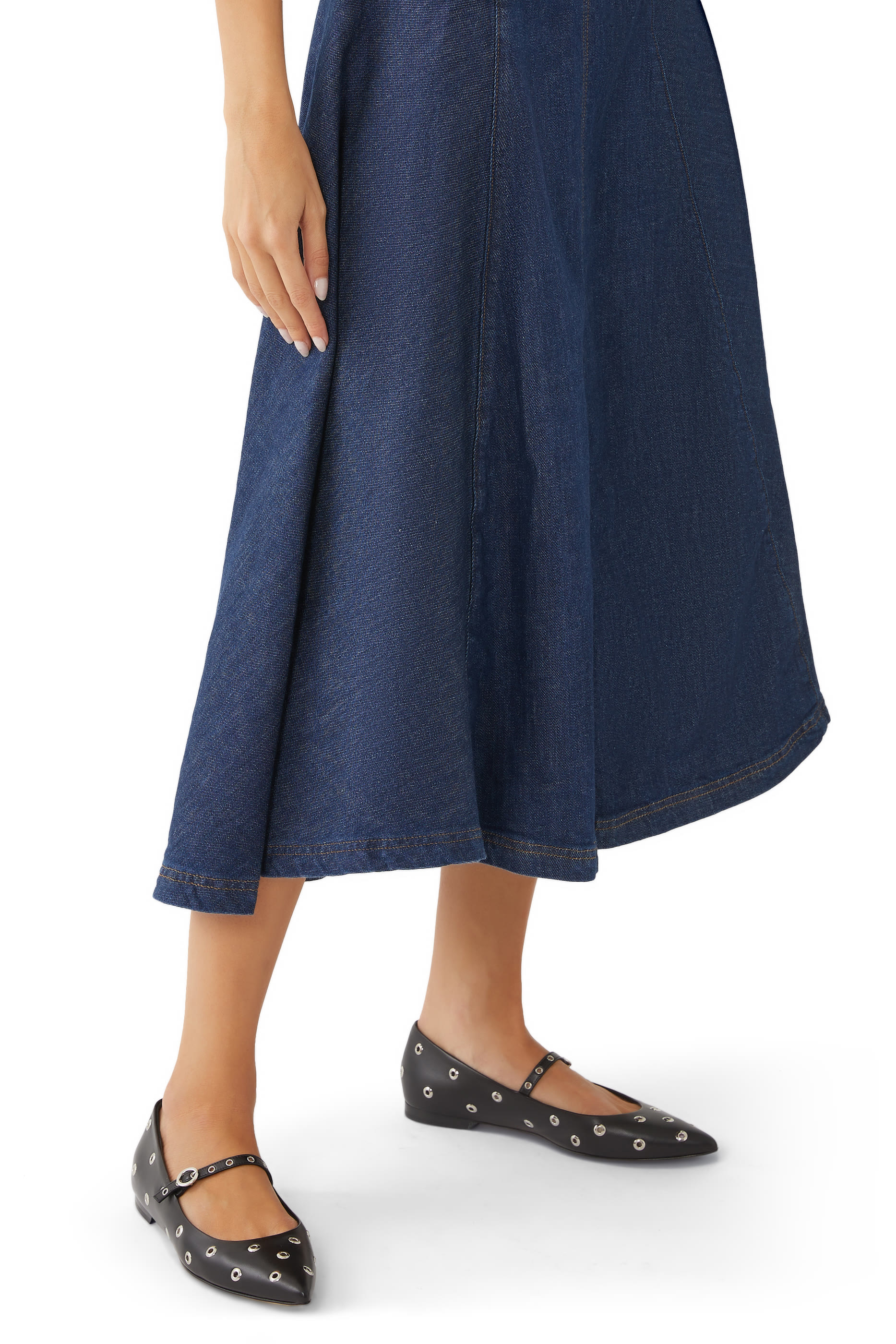 Lydia Eyelets Ballerinas