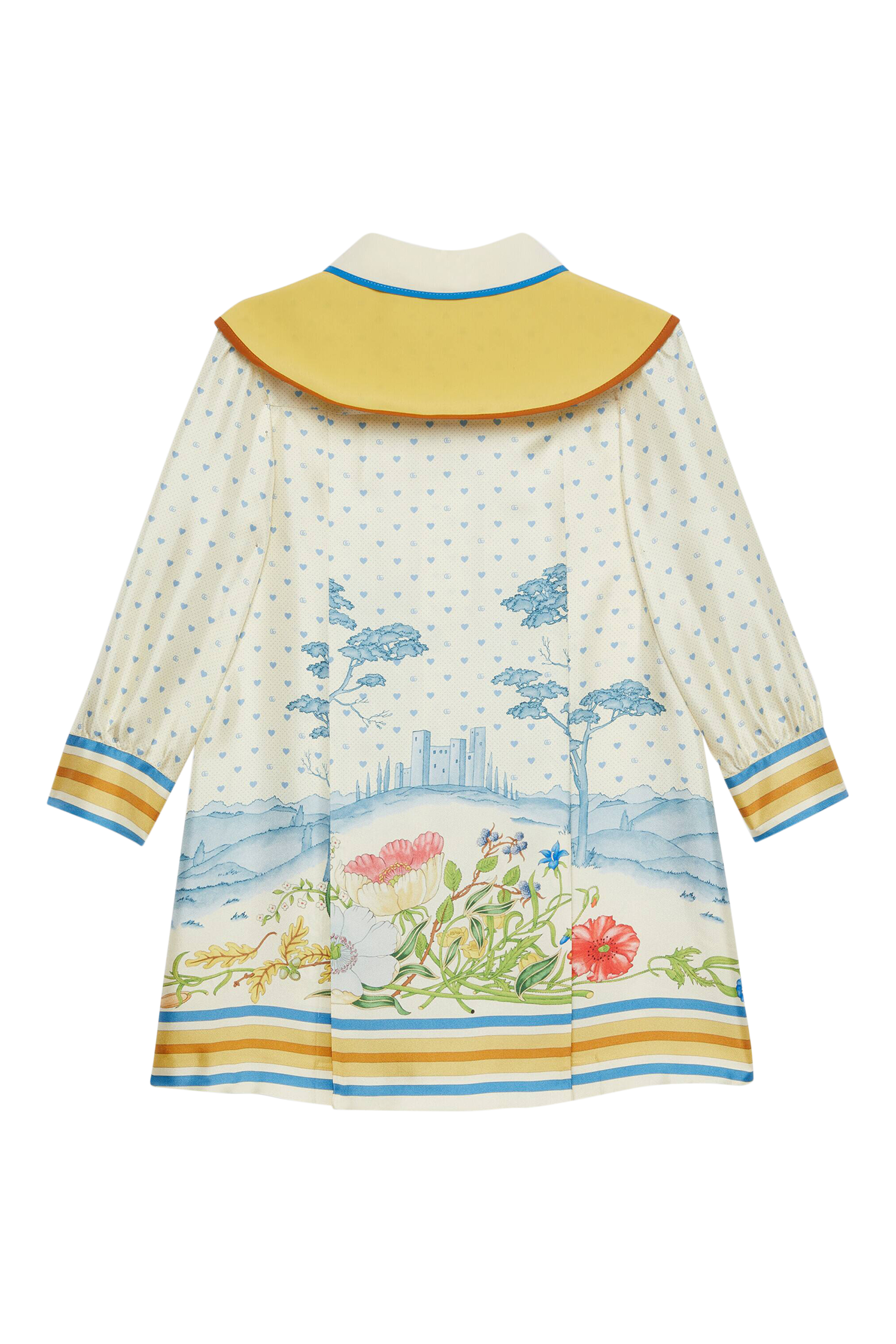 Kids Printed Silk Dress