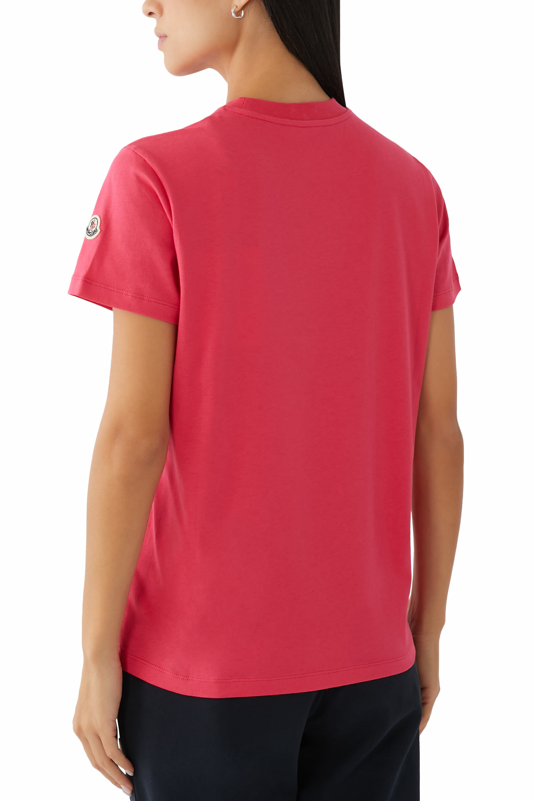 Embroidered Tonal Logo Cotton T-Shirt