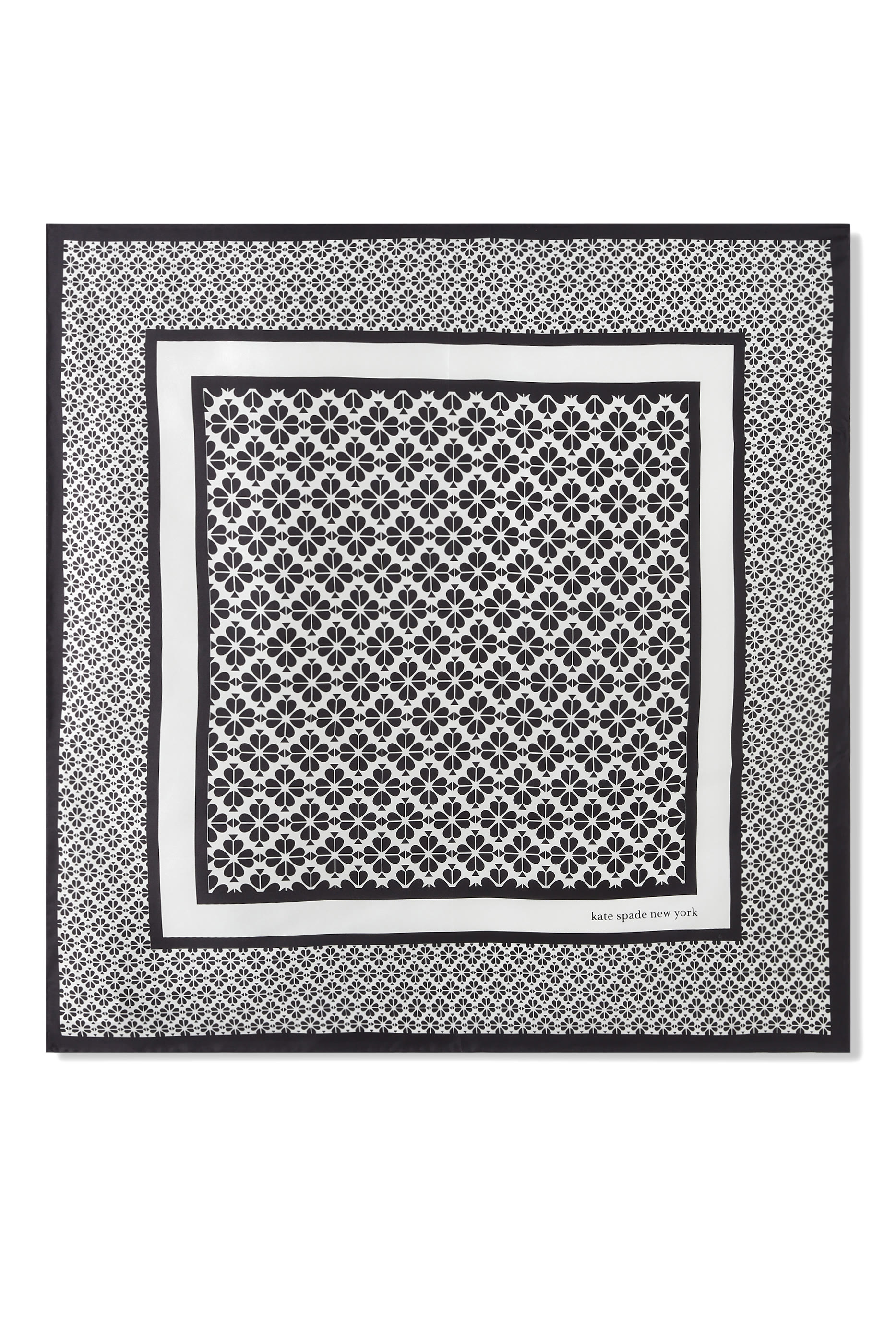 Spade Flower Silk Square Scarf