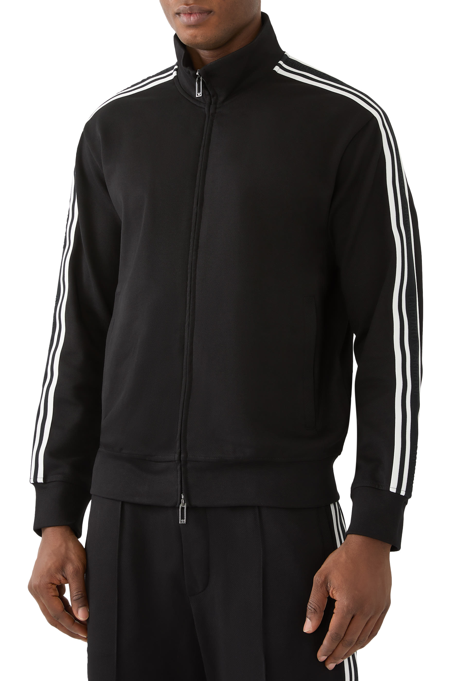 Zip-Up Jersey Sweatshirt