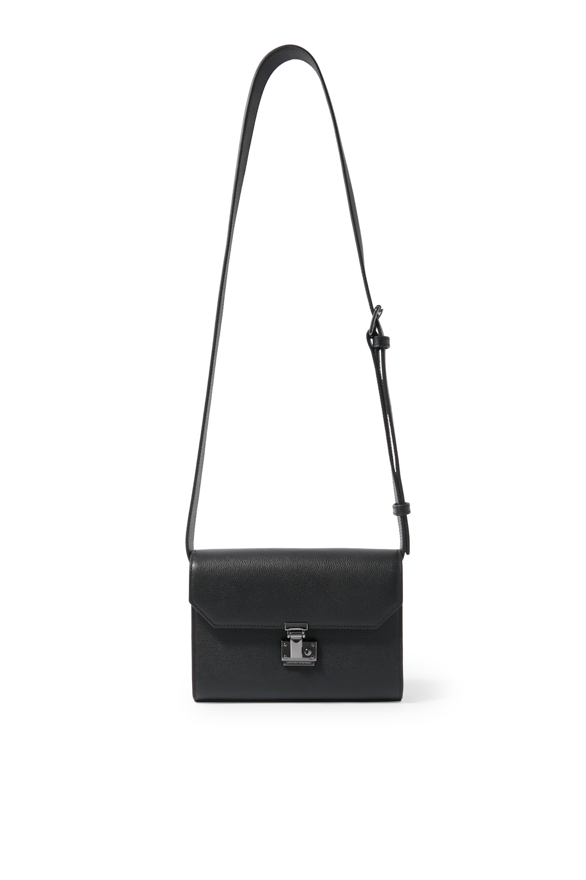 Logo Leather Crossbody Bag