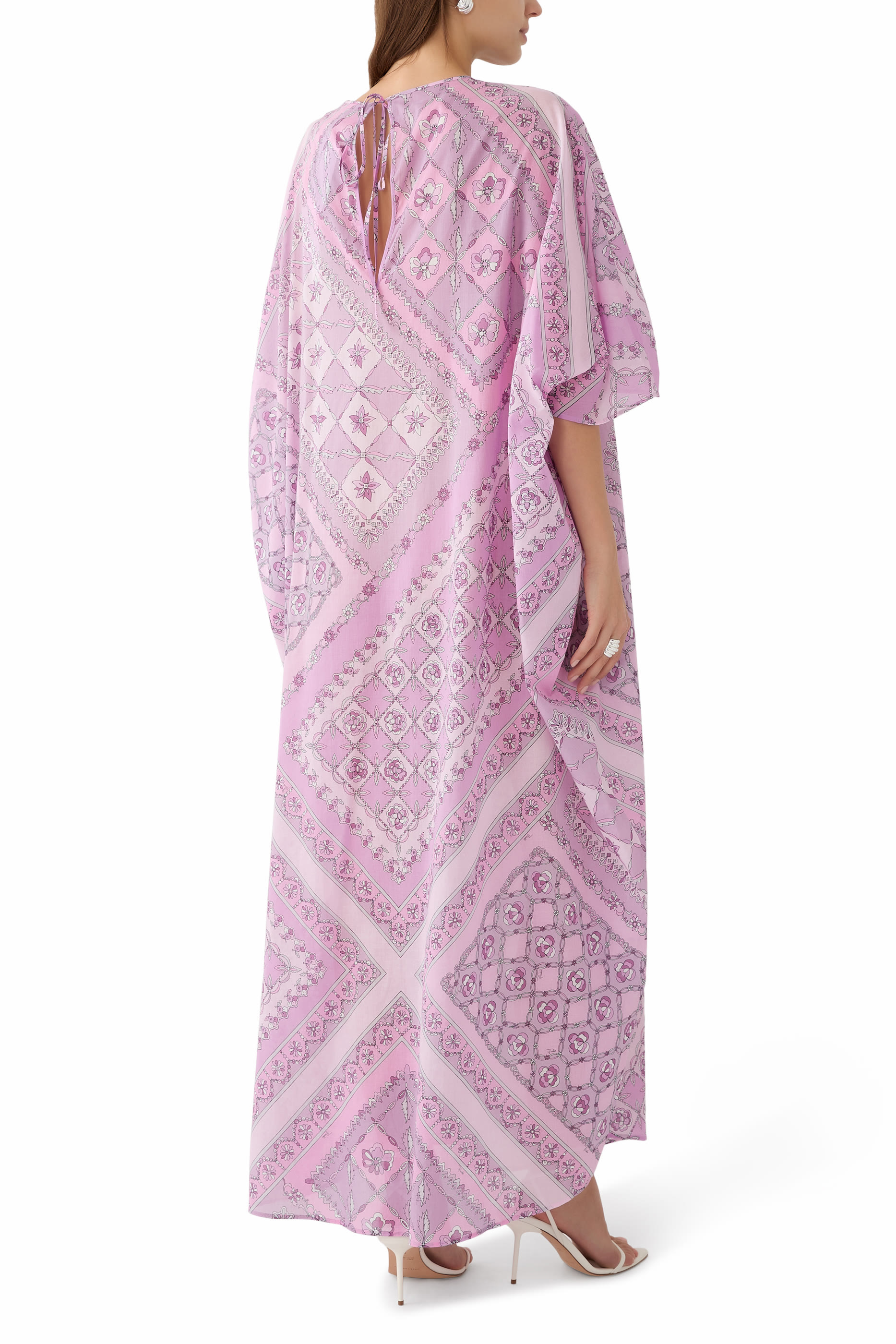  Festa-Print Cotton Kaftan