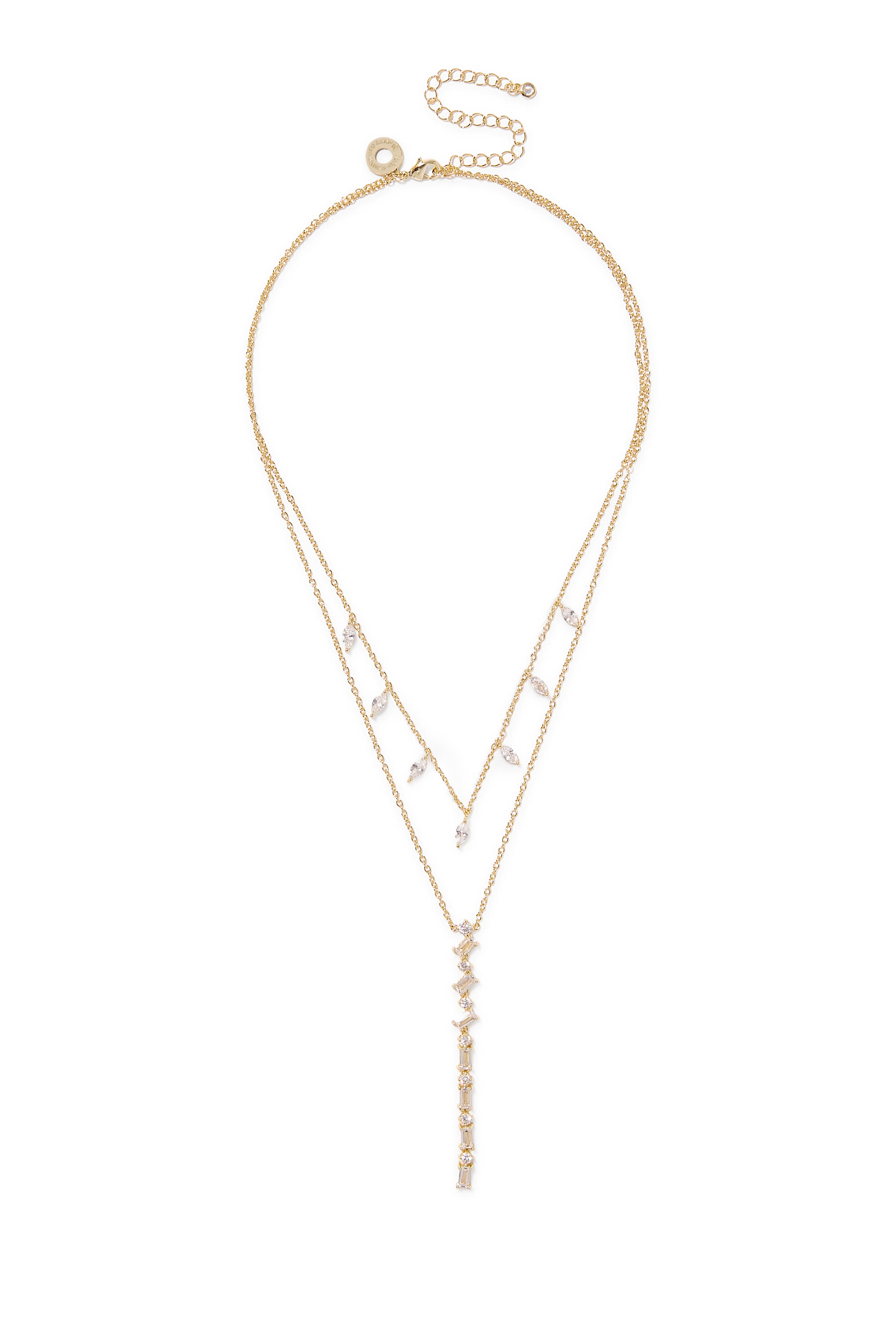 Baguette Marquis Multi-Layered Necklace