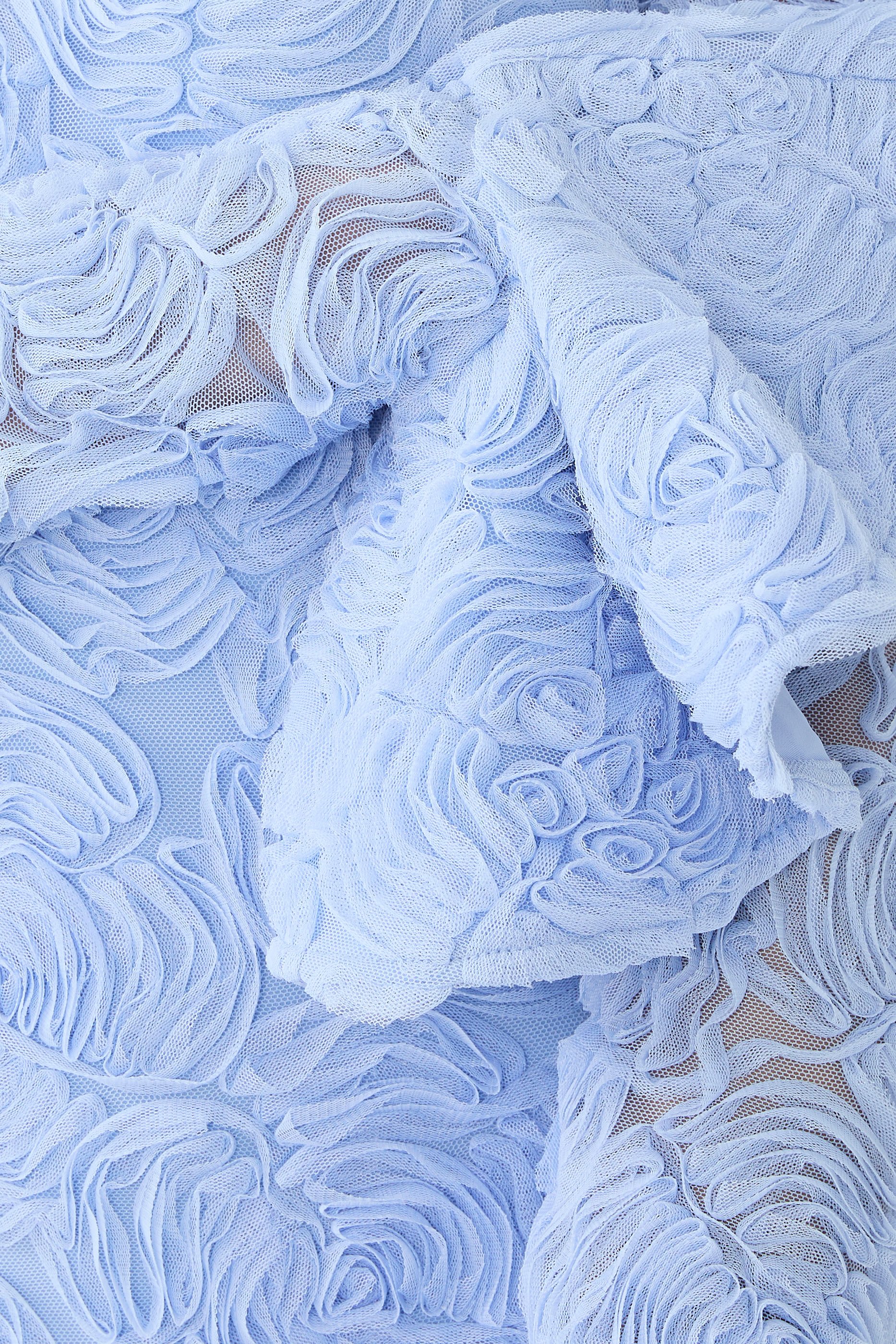 Flower Mesh Mini Dress