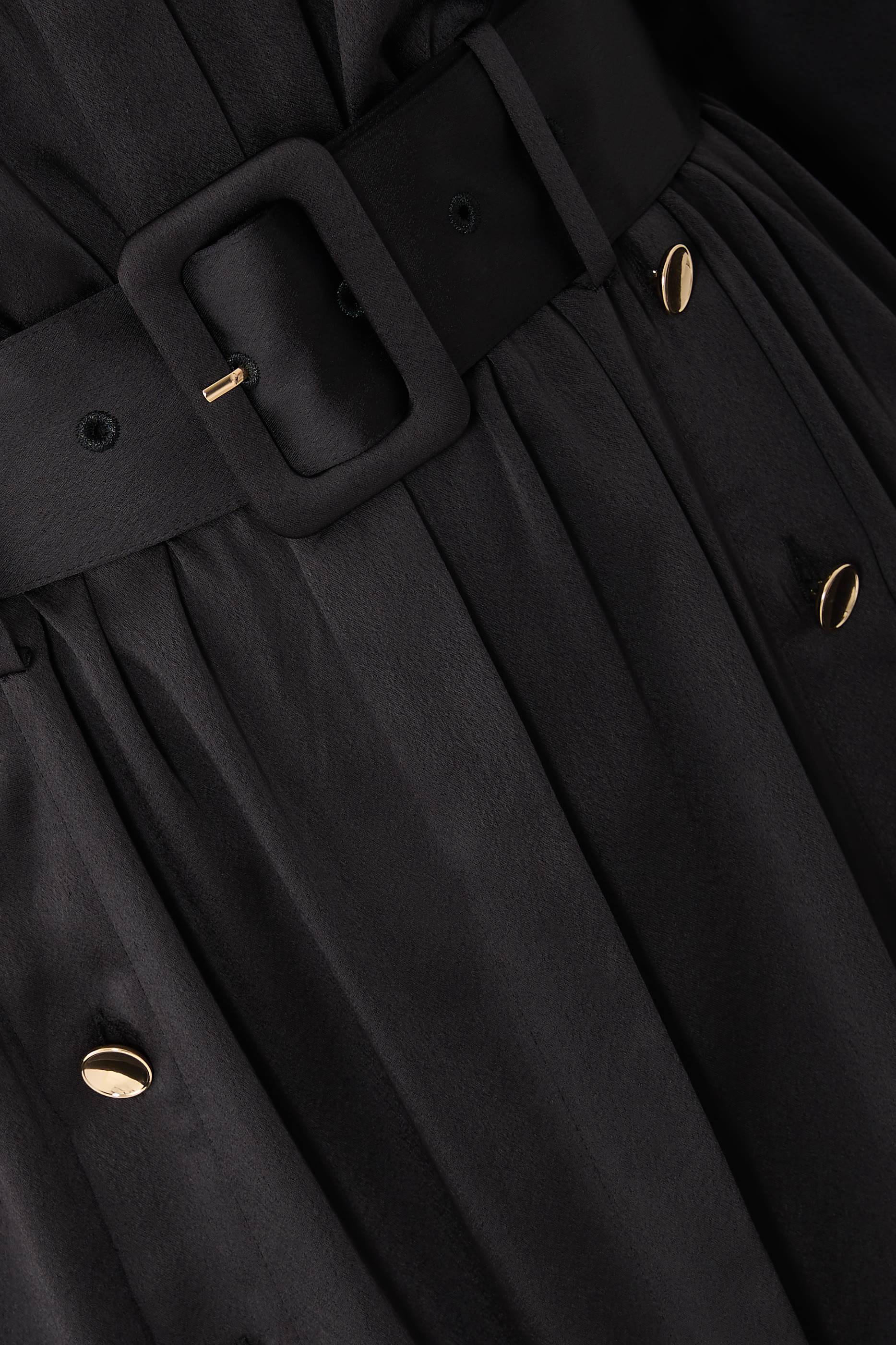 Uriah Satin Maxi Shirt Dress