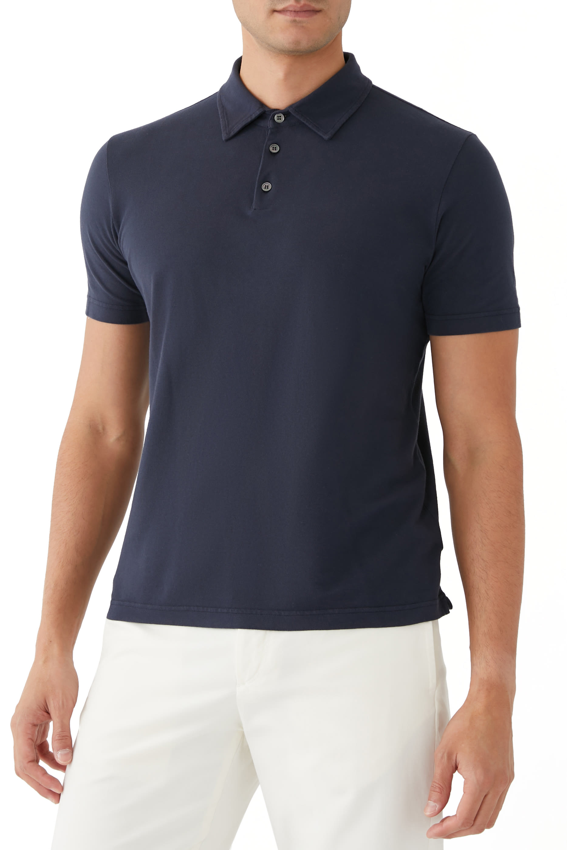 Zanone Slim Fit Short-Sleeve Polo Shirt