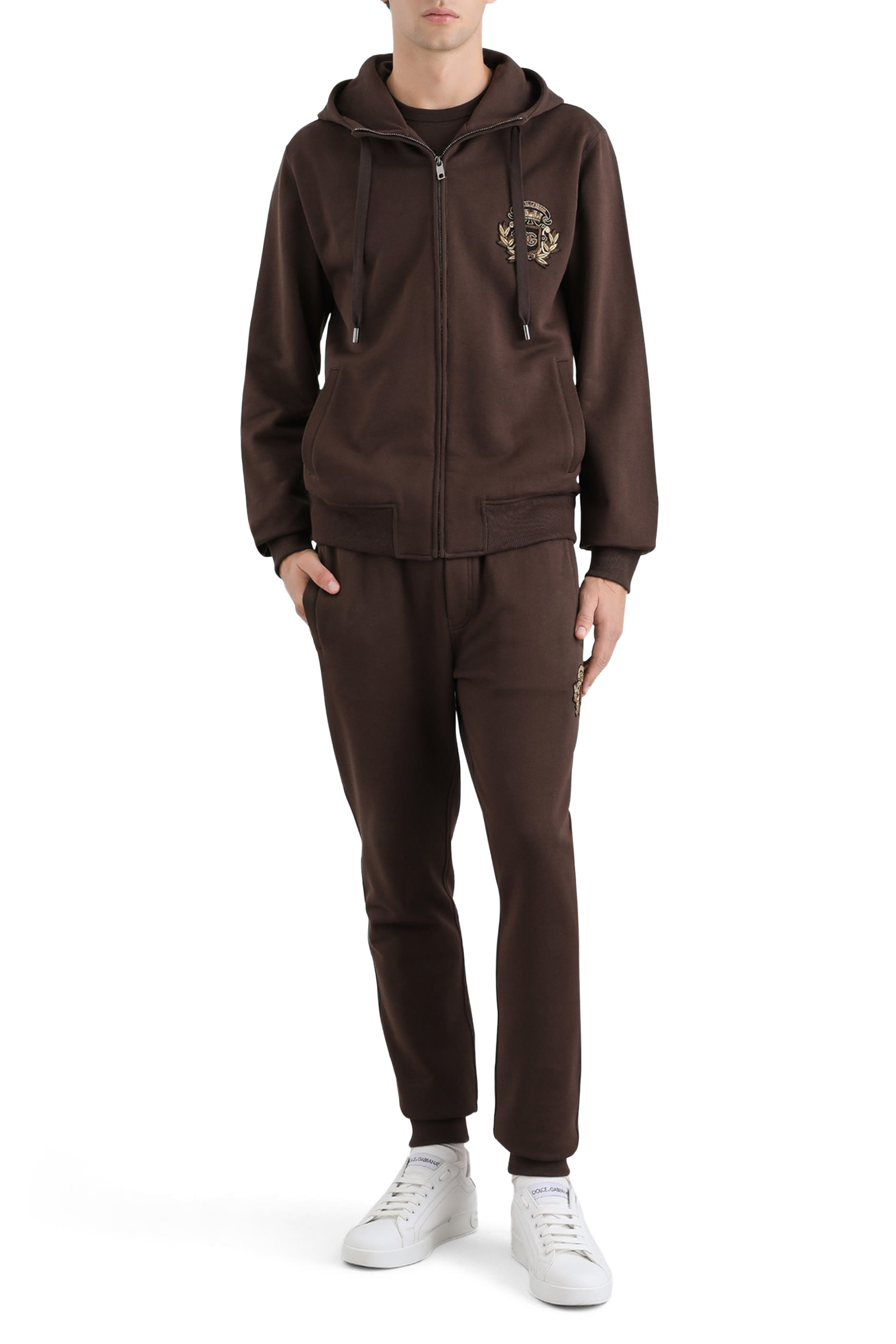 Heraldic Patch Jersey Trousers