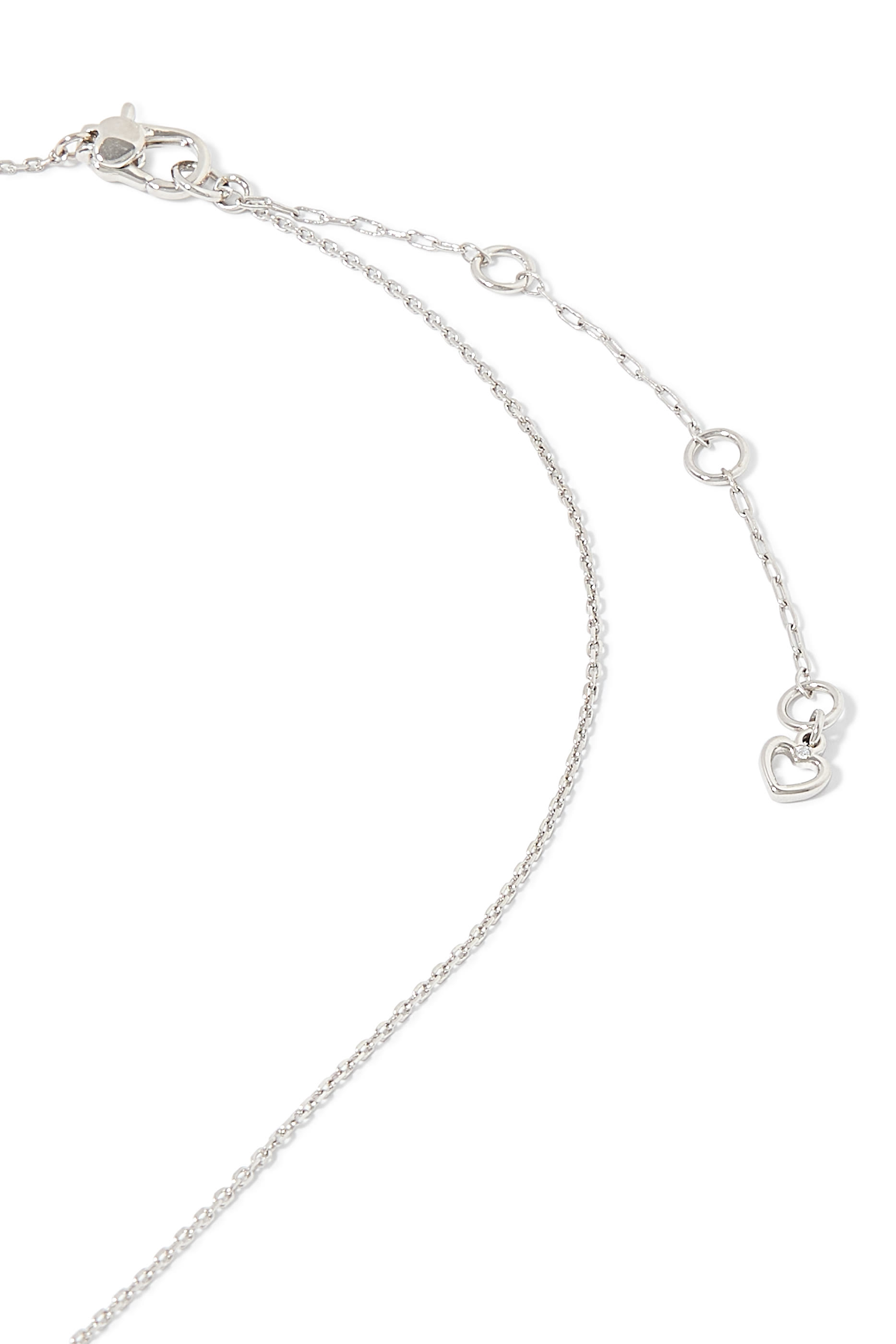 Little Luxuries Square Pendant, Plated Metal & Cubic Zirconia