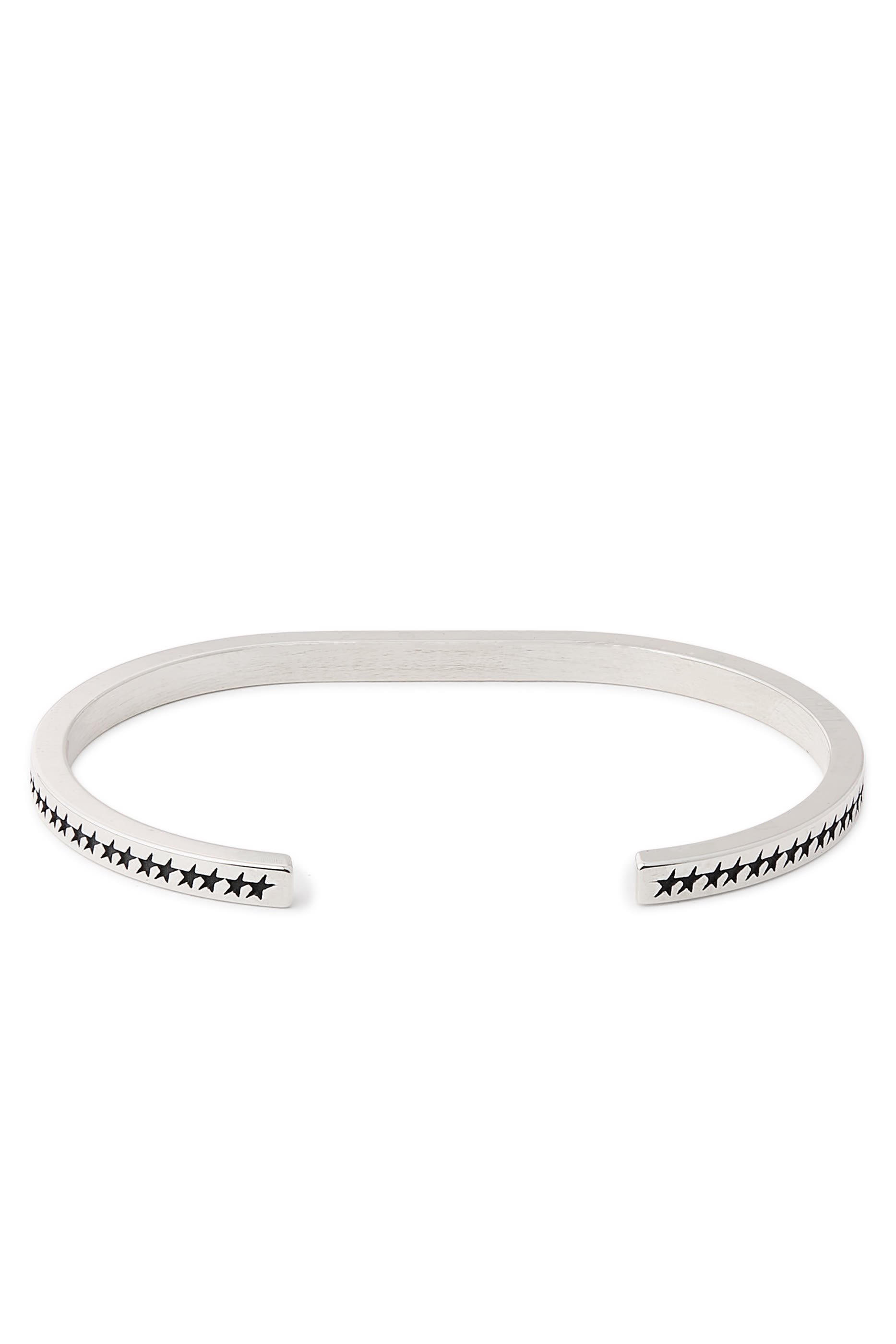 Icon Monogram Bangle, 925 Sterling Silver