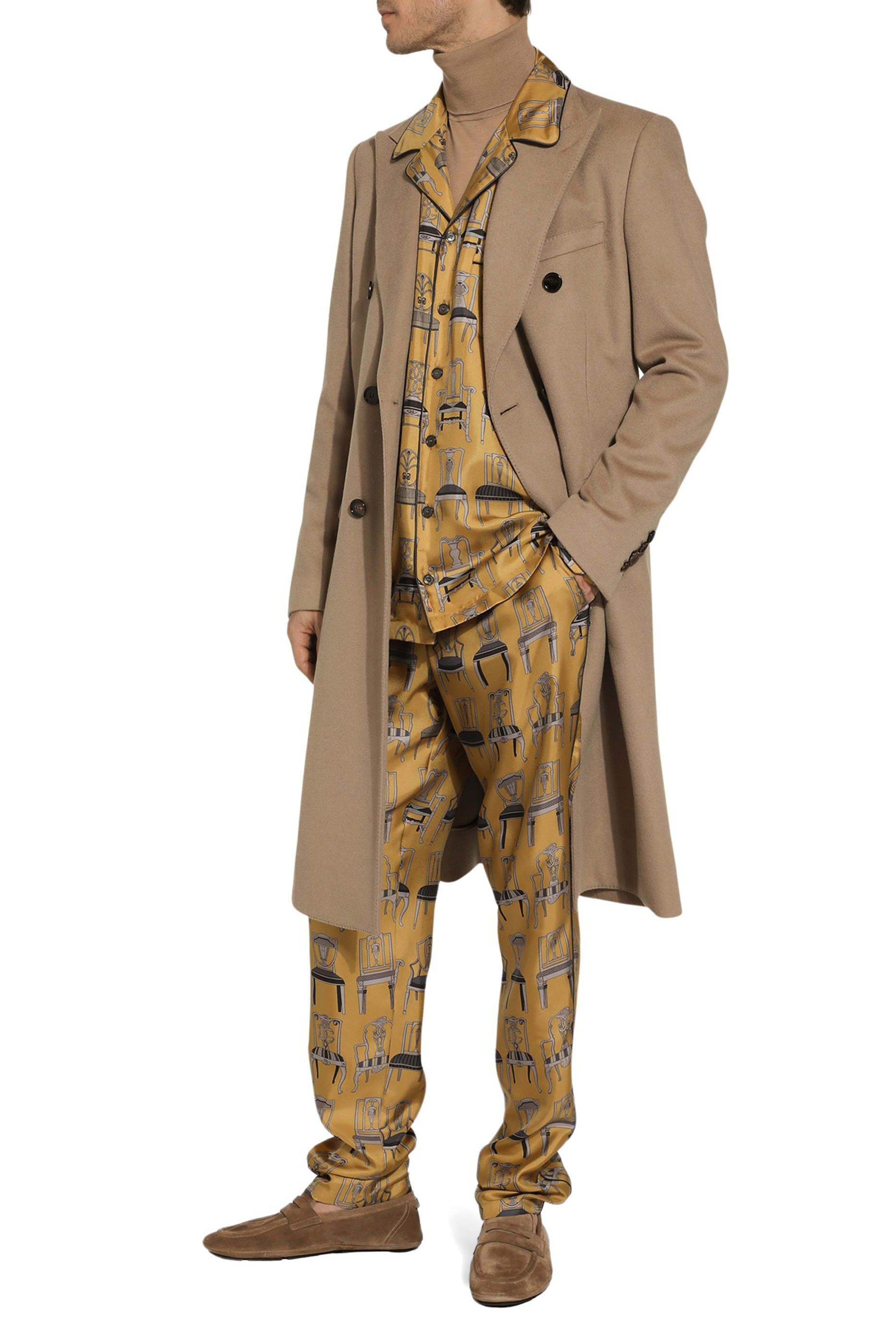 Seat Print Silk Twill Shirt