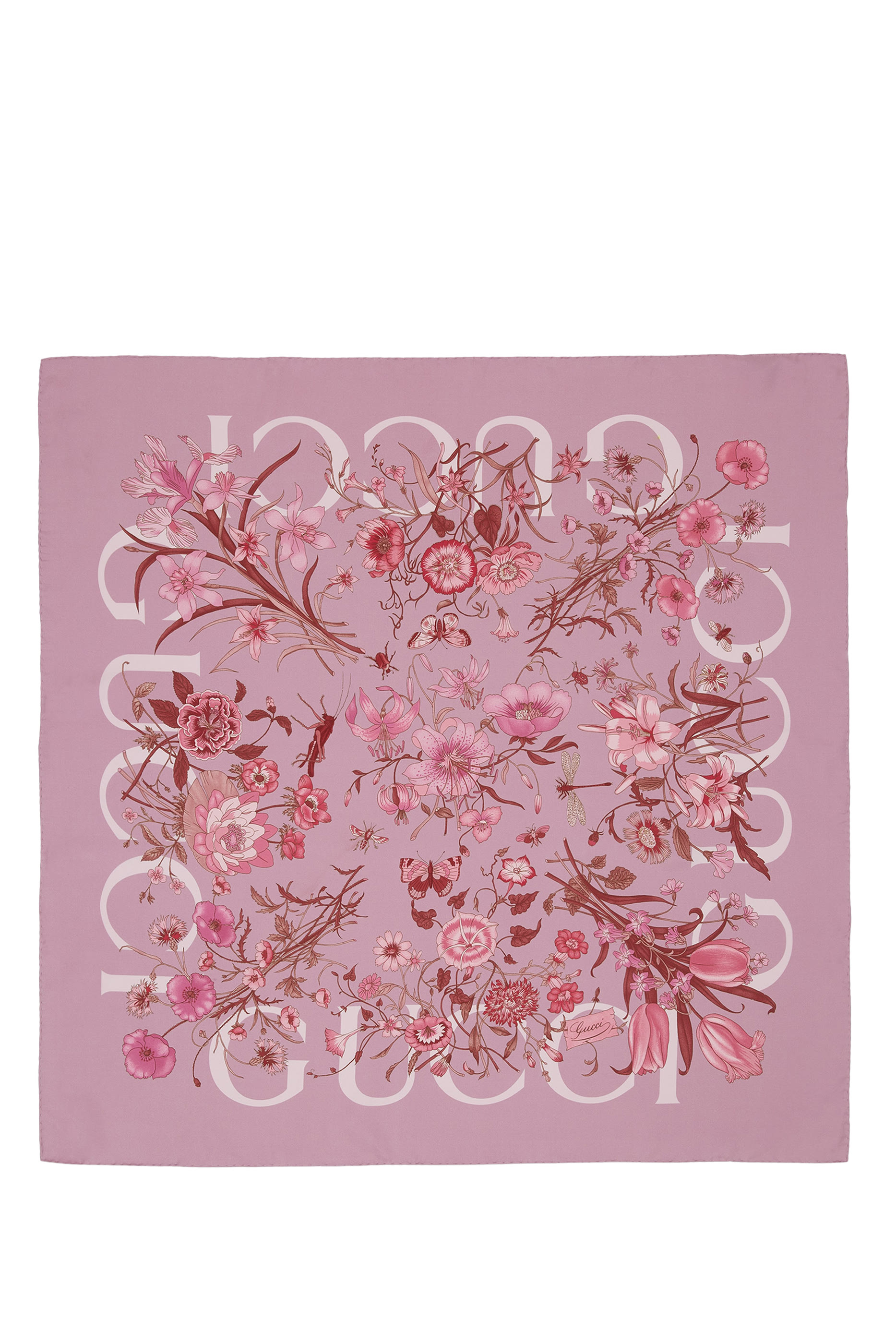 Printed Silk Carr&eacute;