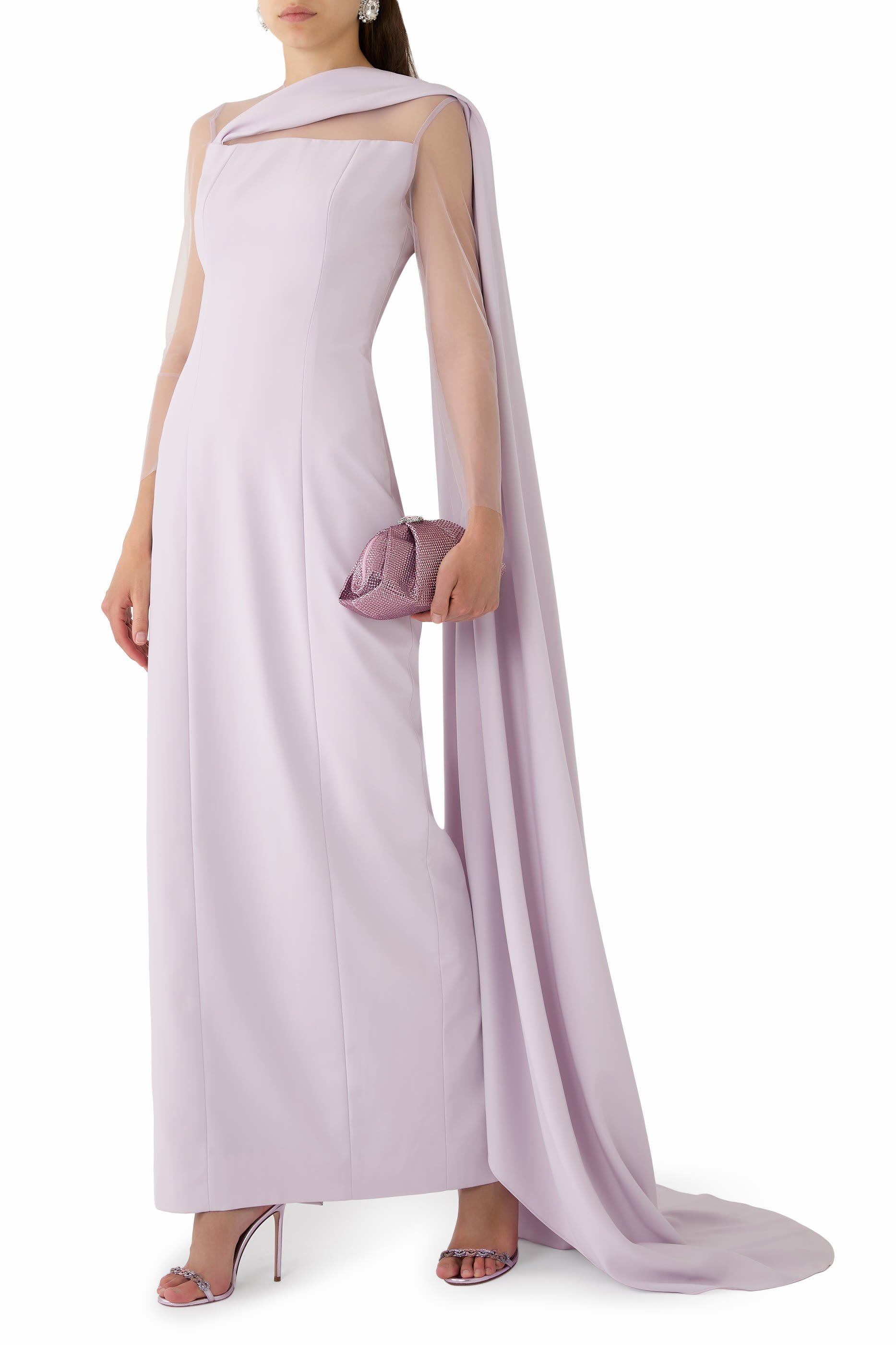Illusion Column Gown