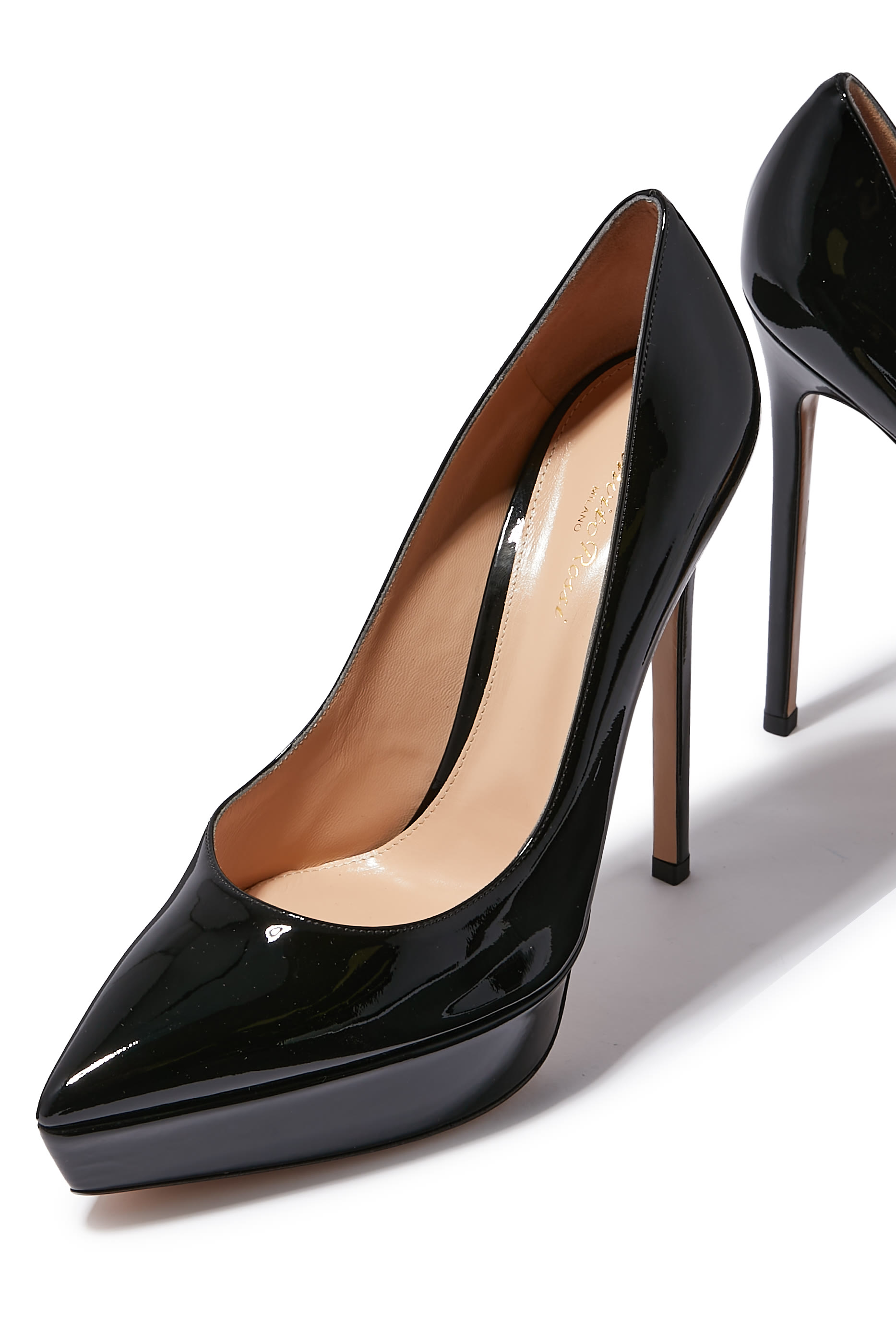 Dasha 105 Platform Leather Pumps