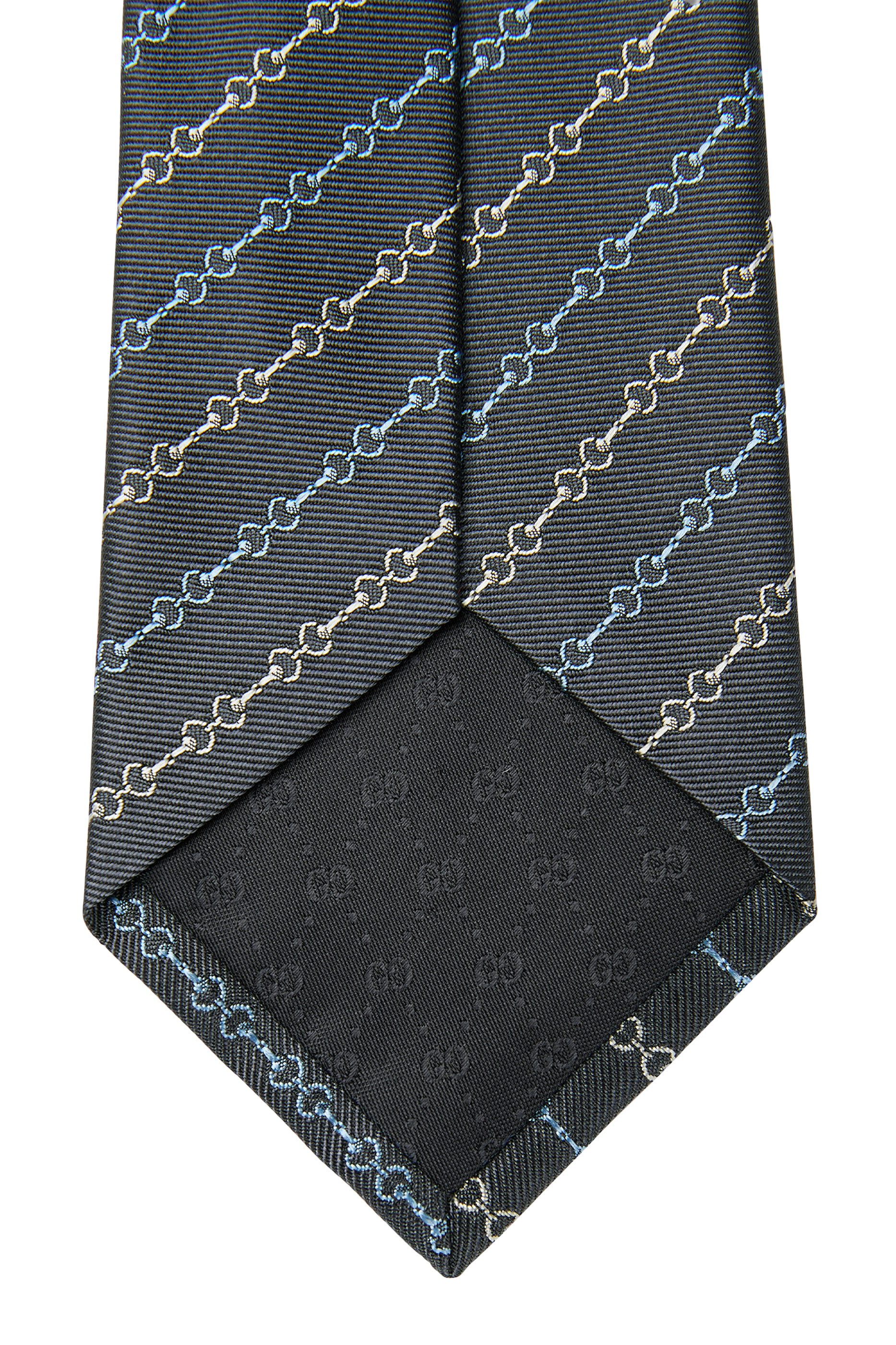 Horsebit Silk Jacquard Tie