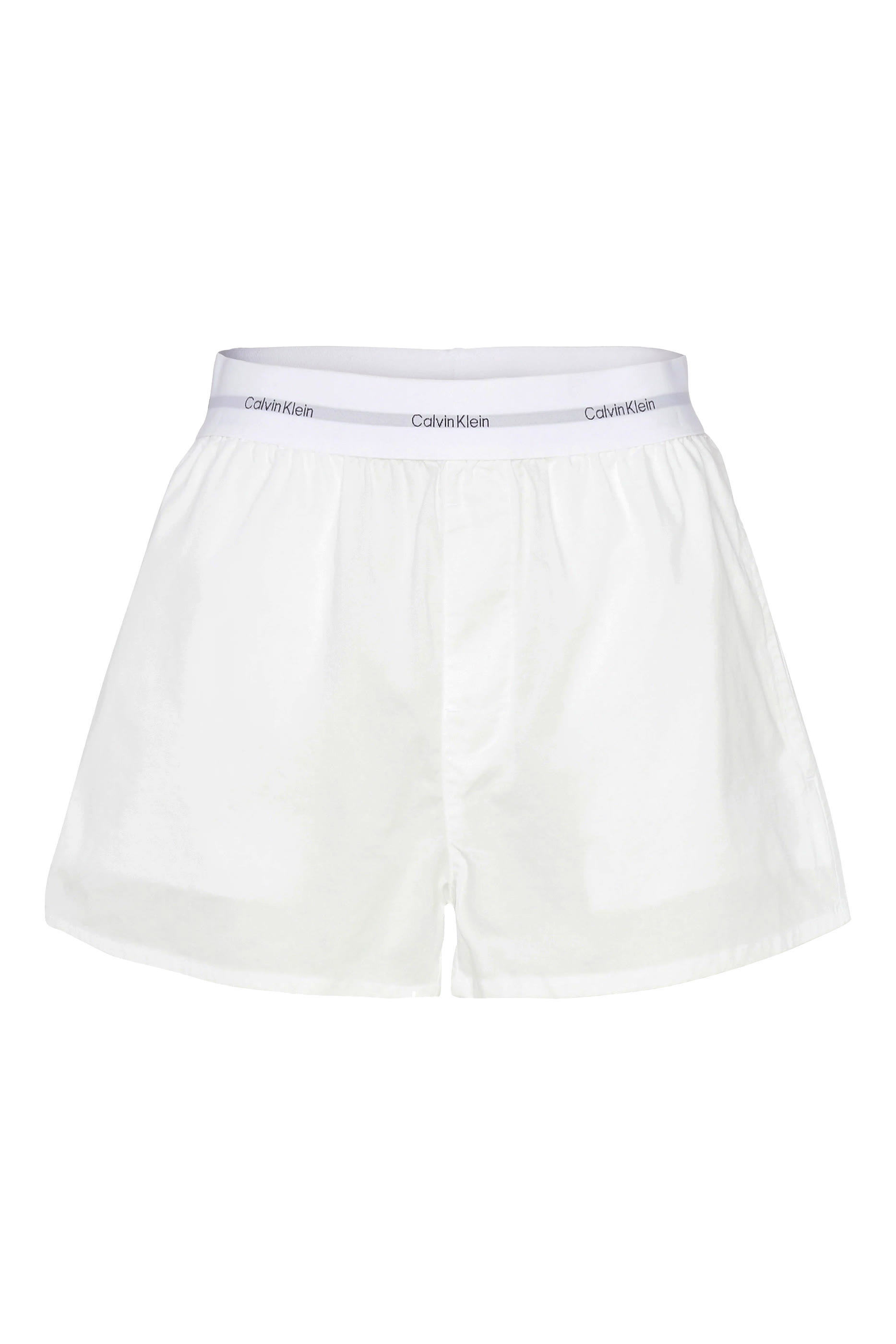 Logo Cotton Poplin Pajama Shorts